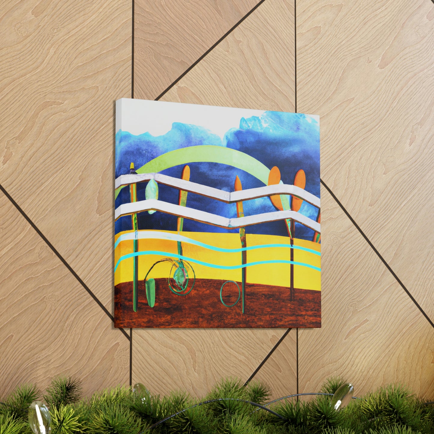 "Fence Delivered Mystery" - Canvas