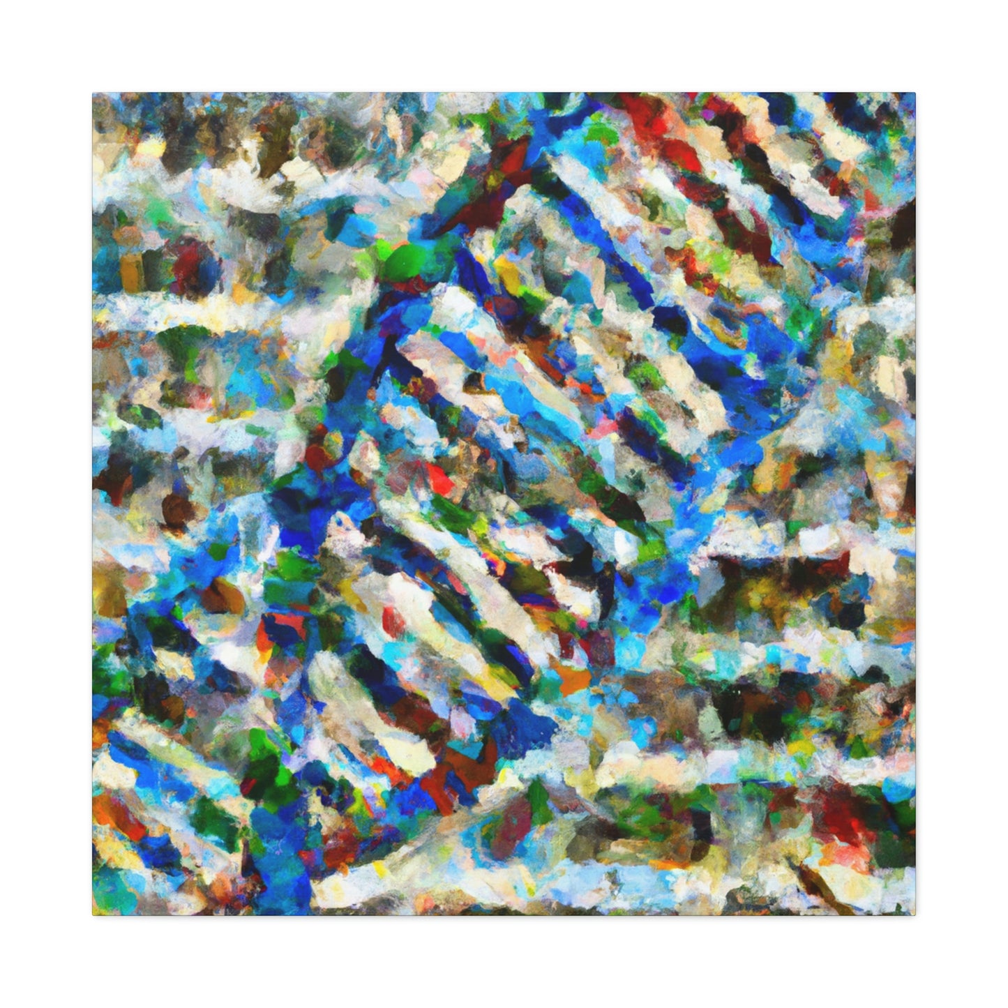 "DNA Strands Abound" - Canvas