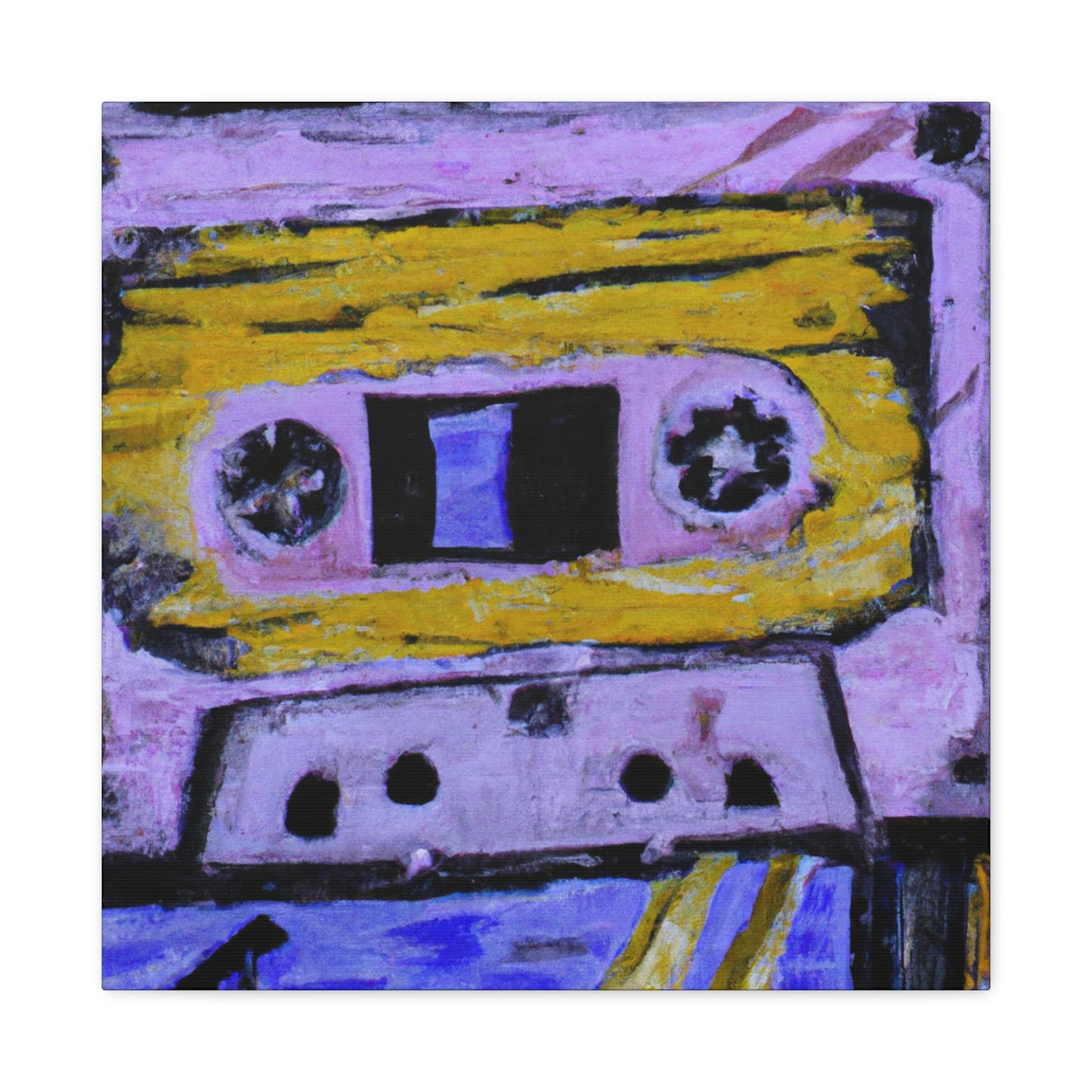 "Cassette Tape Reflection" - Canvas