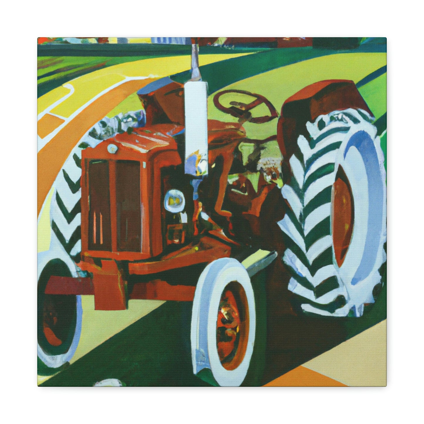 "Tractor of the Fields" - Canvas