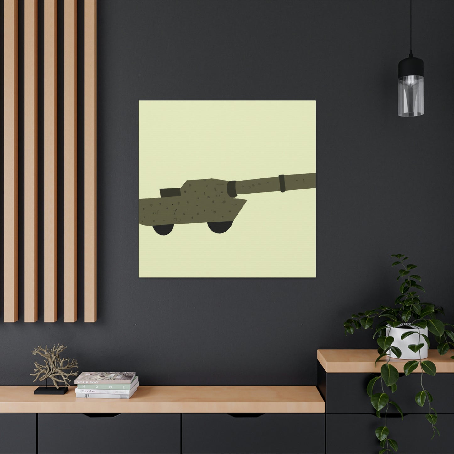 "Gun Minimalism Tranquility" - Canvas