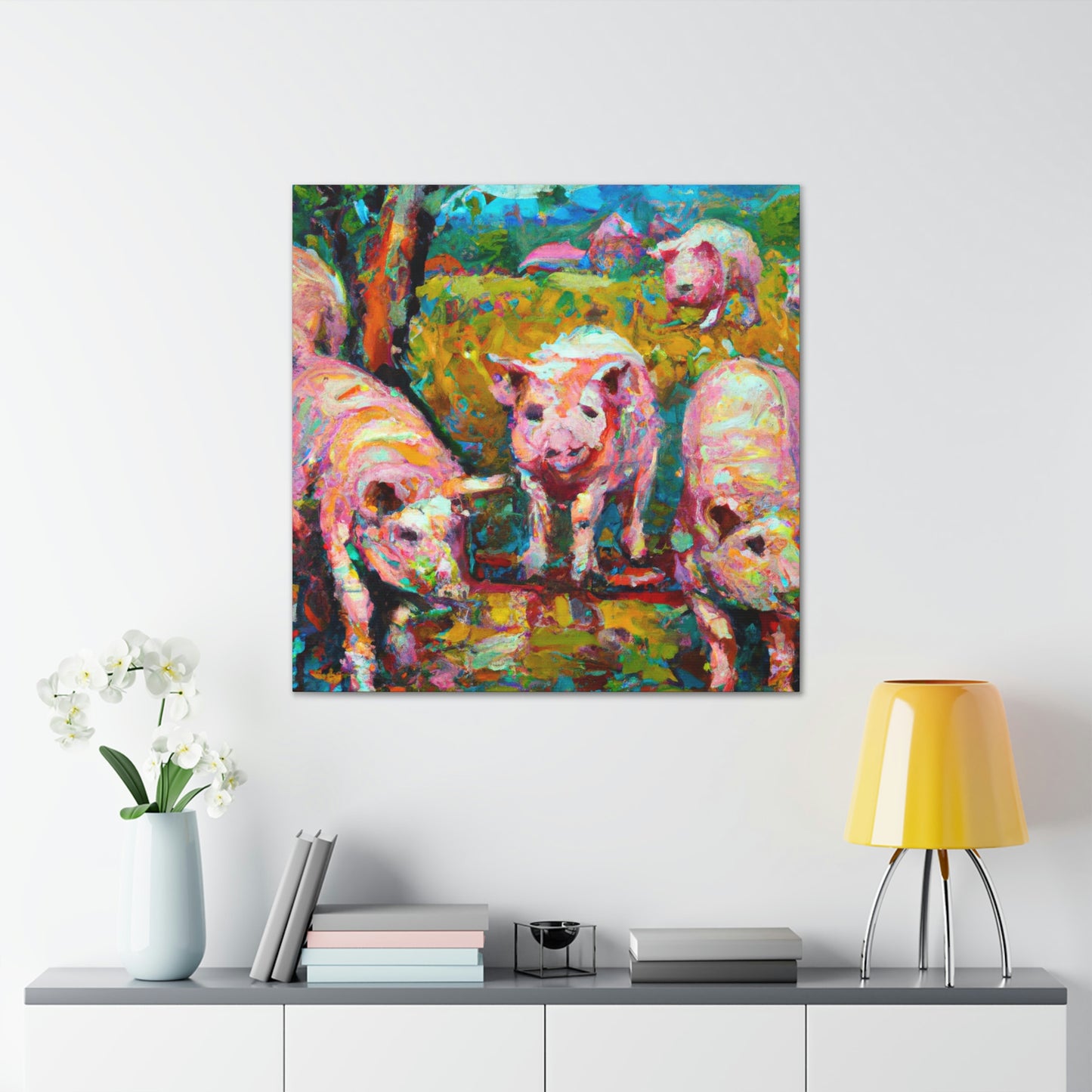 Pigs on the Farm - Canvas