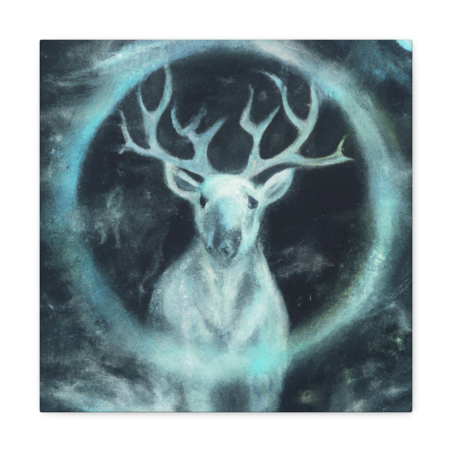 Reindeer in Moonlight - Canvas