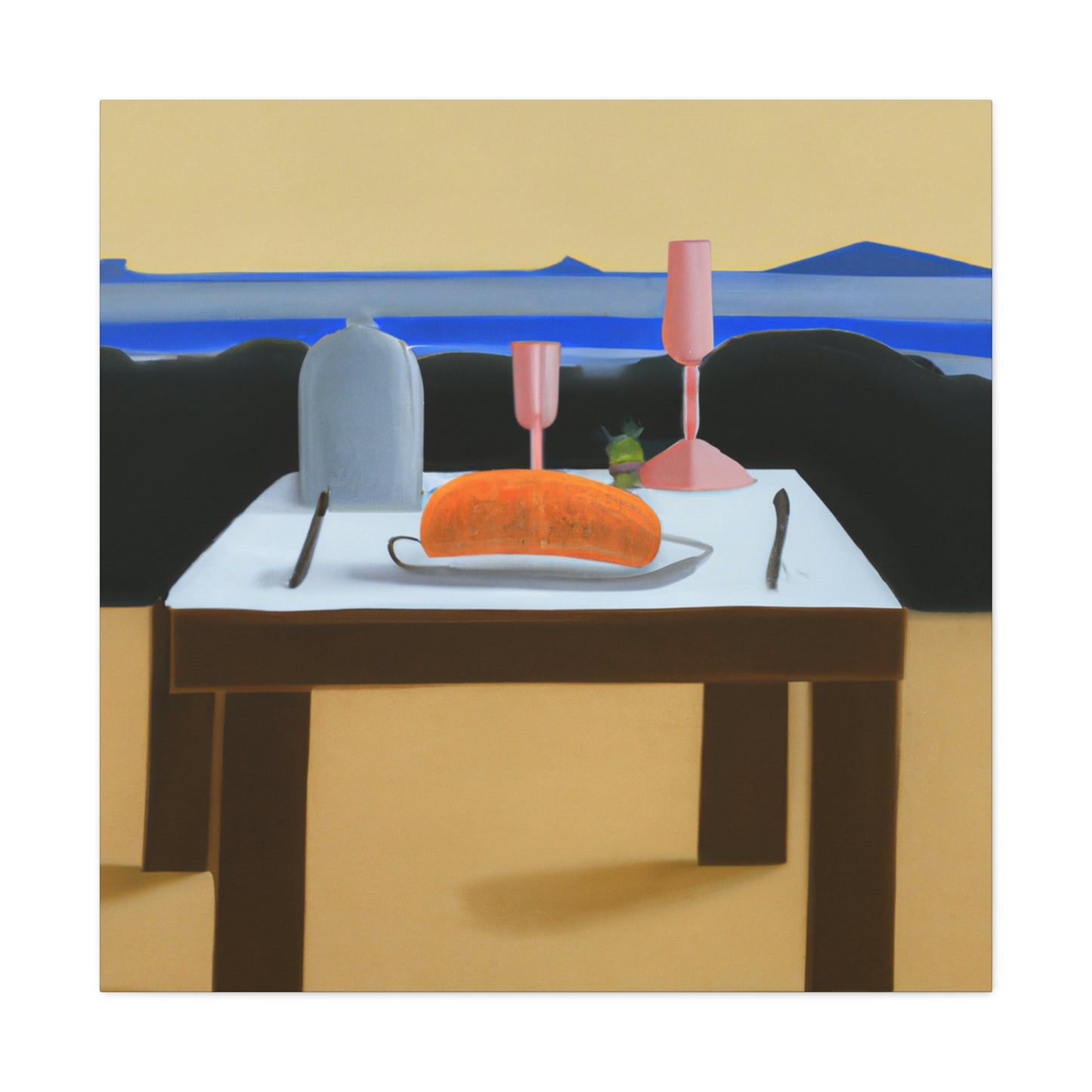 "Dinner Set Minimalism" - Canvas