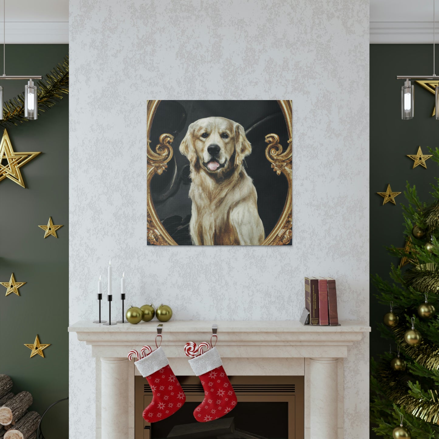 A Golden Retriever Reflection - Canvas