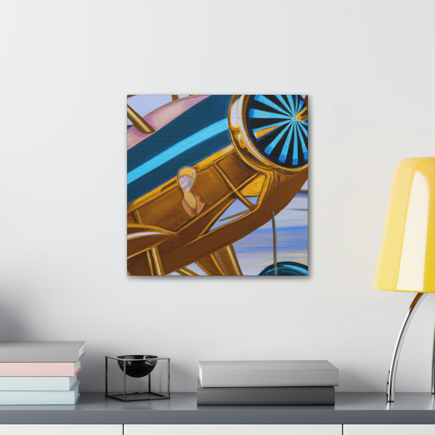 Vintage Airplane Fantasy - Canvas