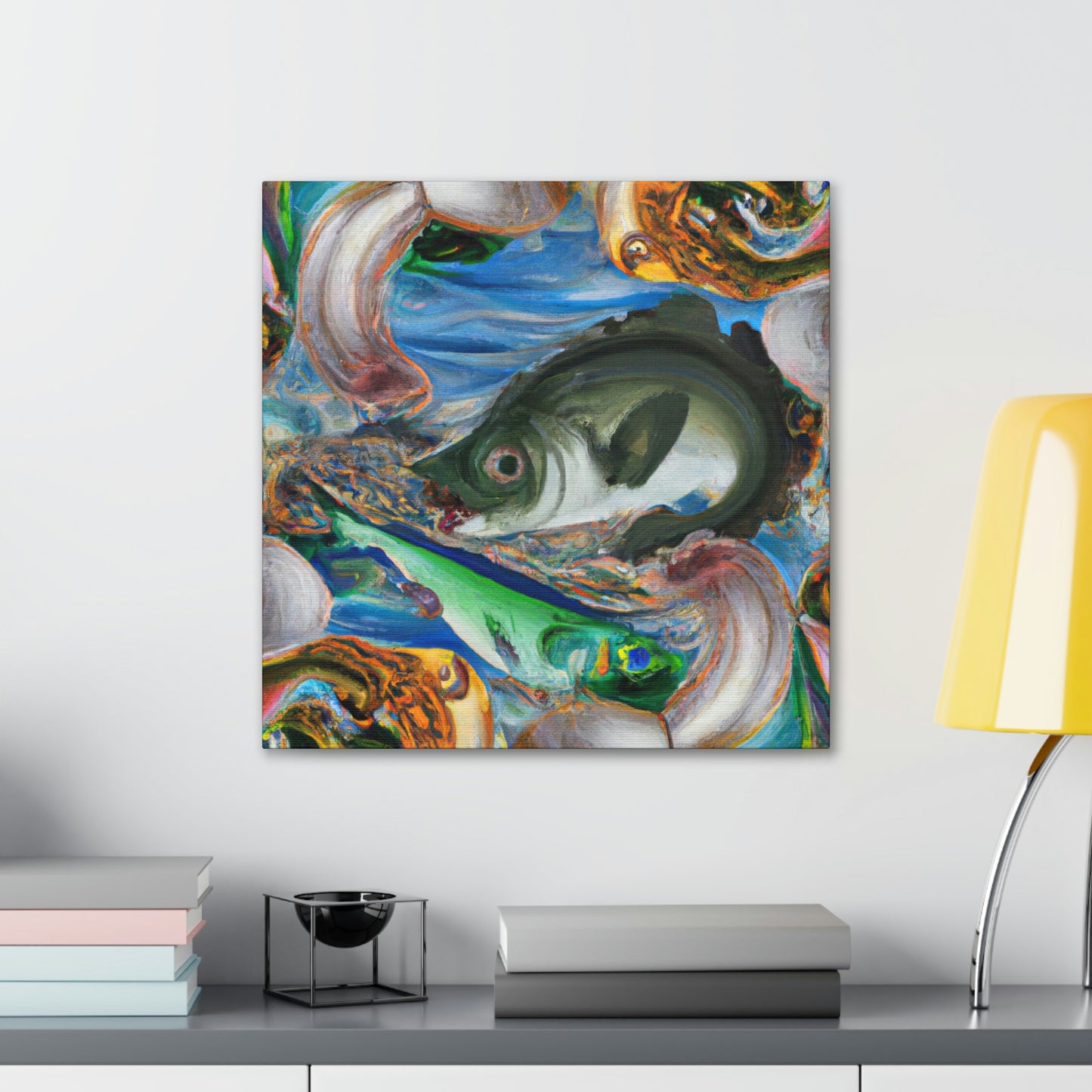 Walleye Dreamscape Scene - Canvas