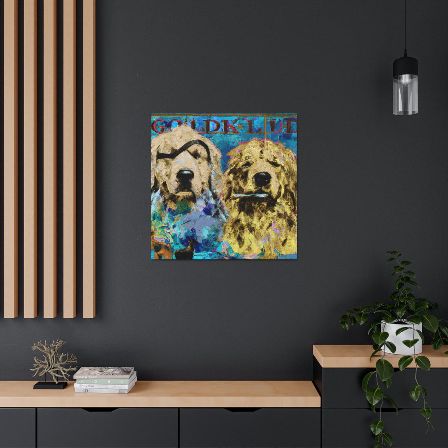 "Golden Retriever Repose" - Canvas