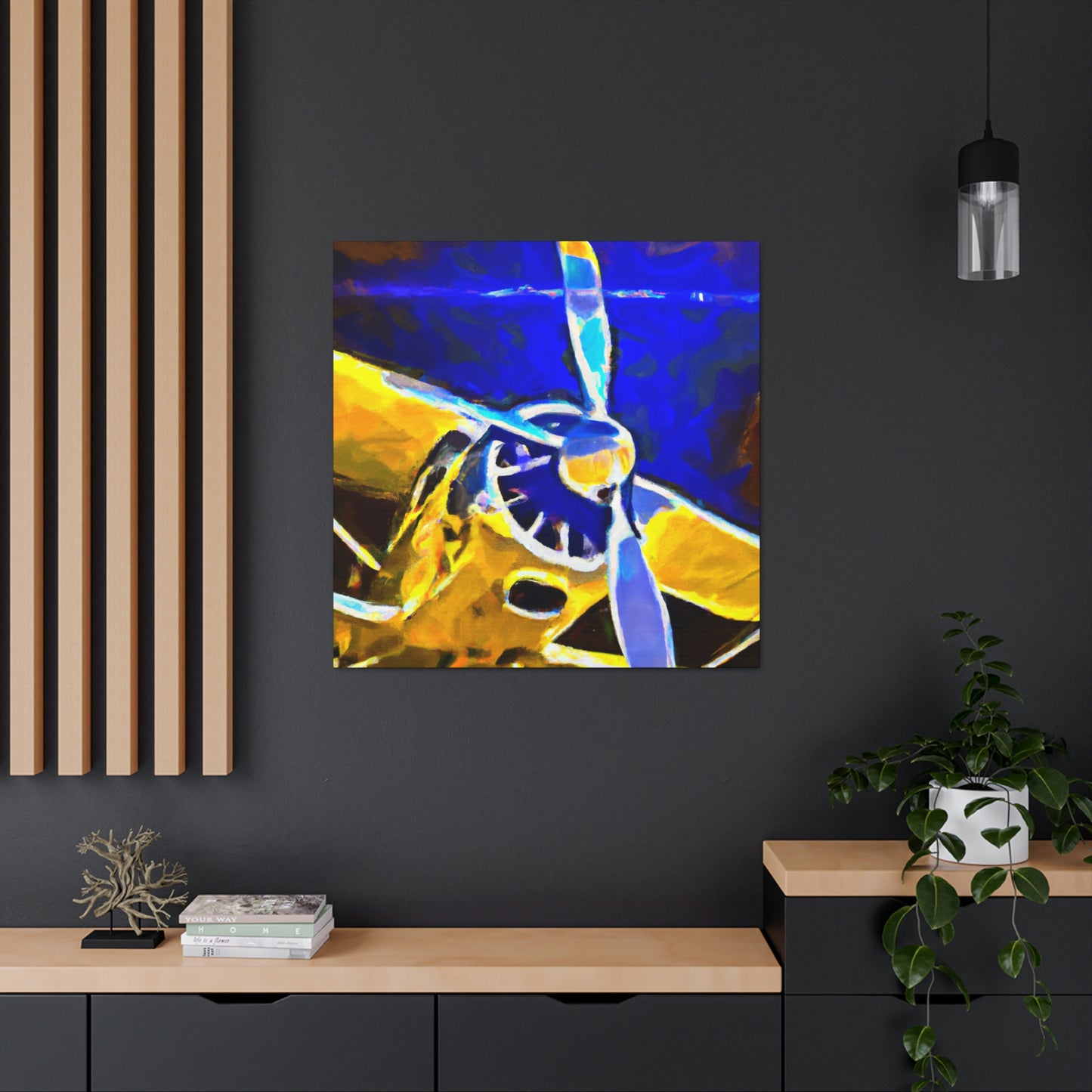 Vintage Airplane Reverie - Canvas