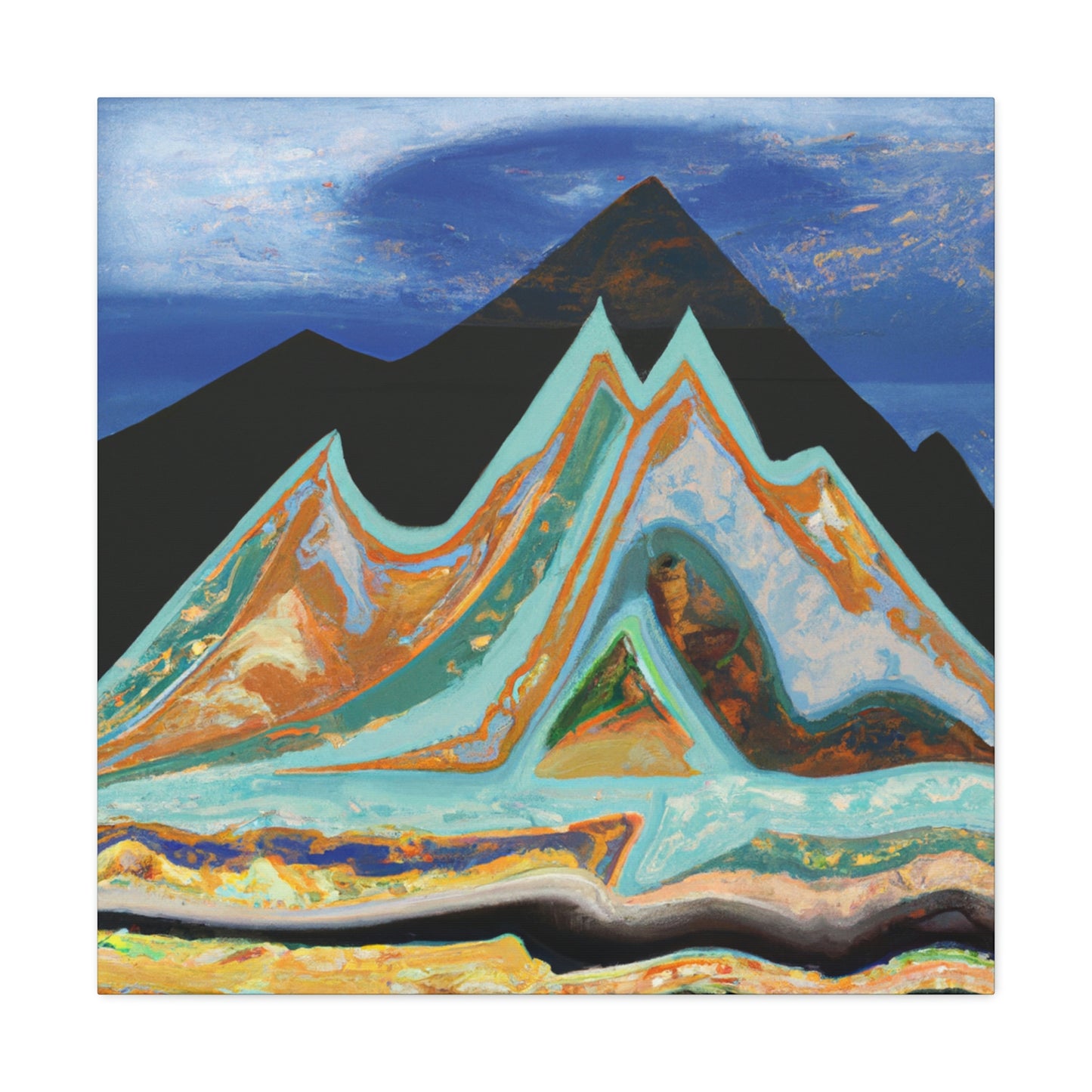 Mountain Mystique Painting - Canvas