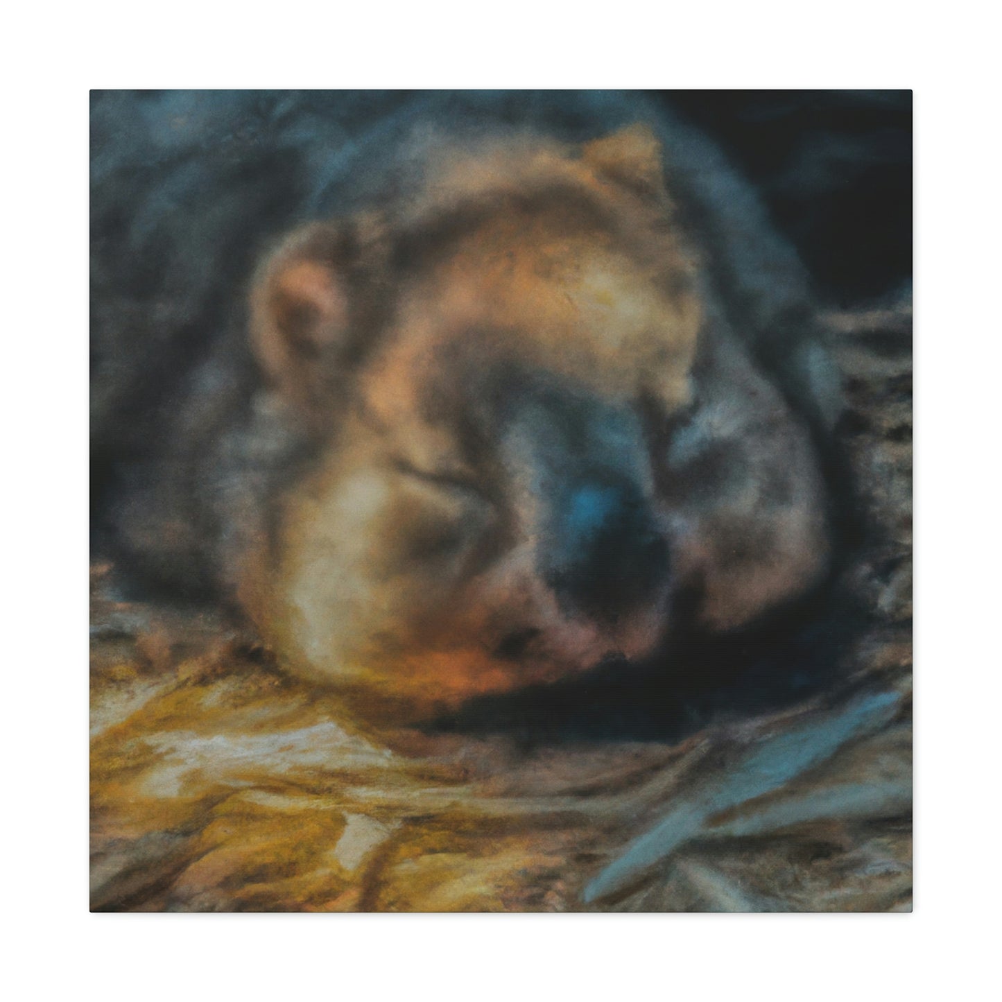 Wombat Abstract Nocturne - Canvas