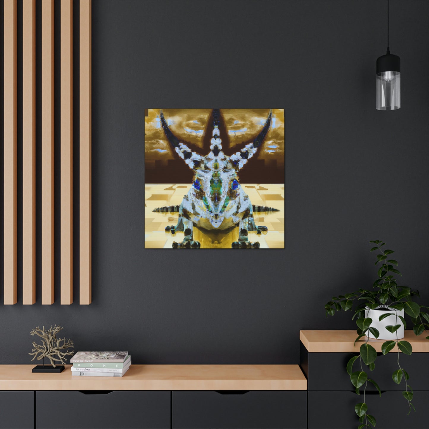 "Horned Lizard Dance Party" - Canvas