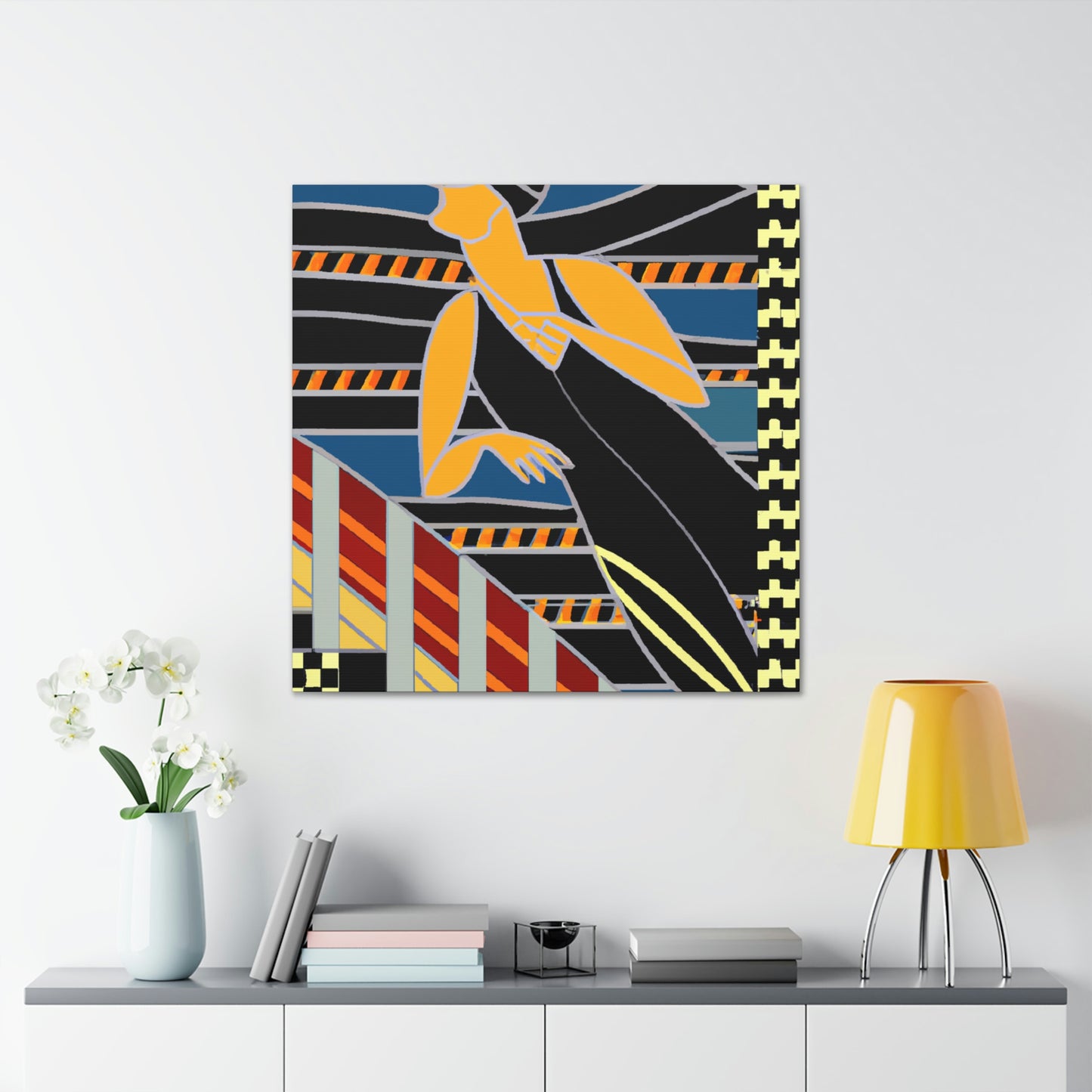 "Ocean of Art Deco" - Canvas