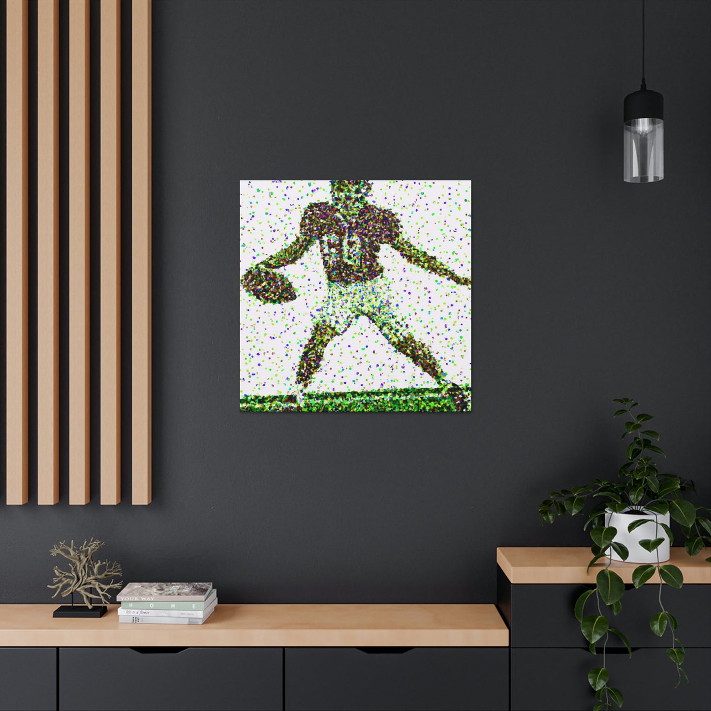 Football in Pointillism - Canvas