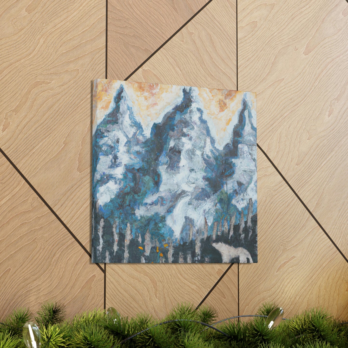 Wolf in the Woods - Canvas