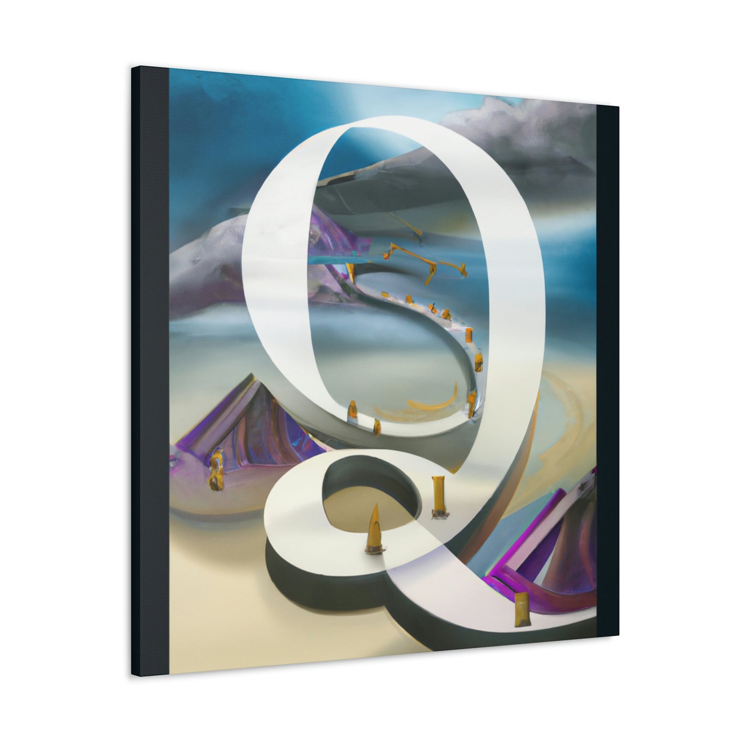 "Q in Art Deco" - Canvas