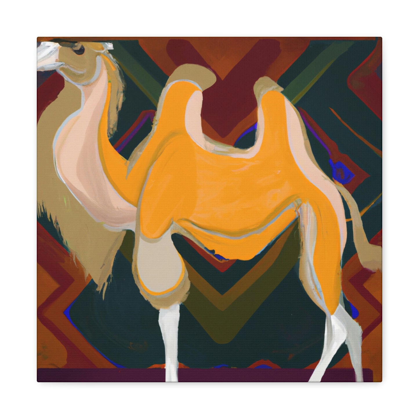 "Camel Oasis Reflection" - Canvas