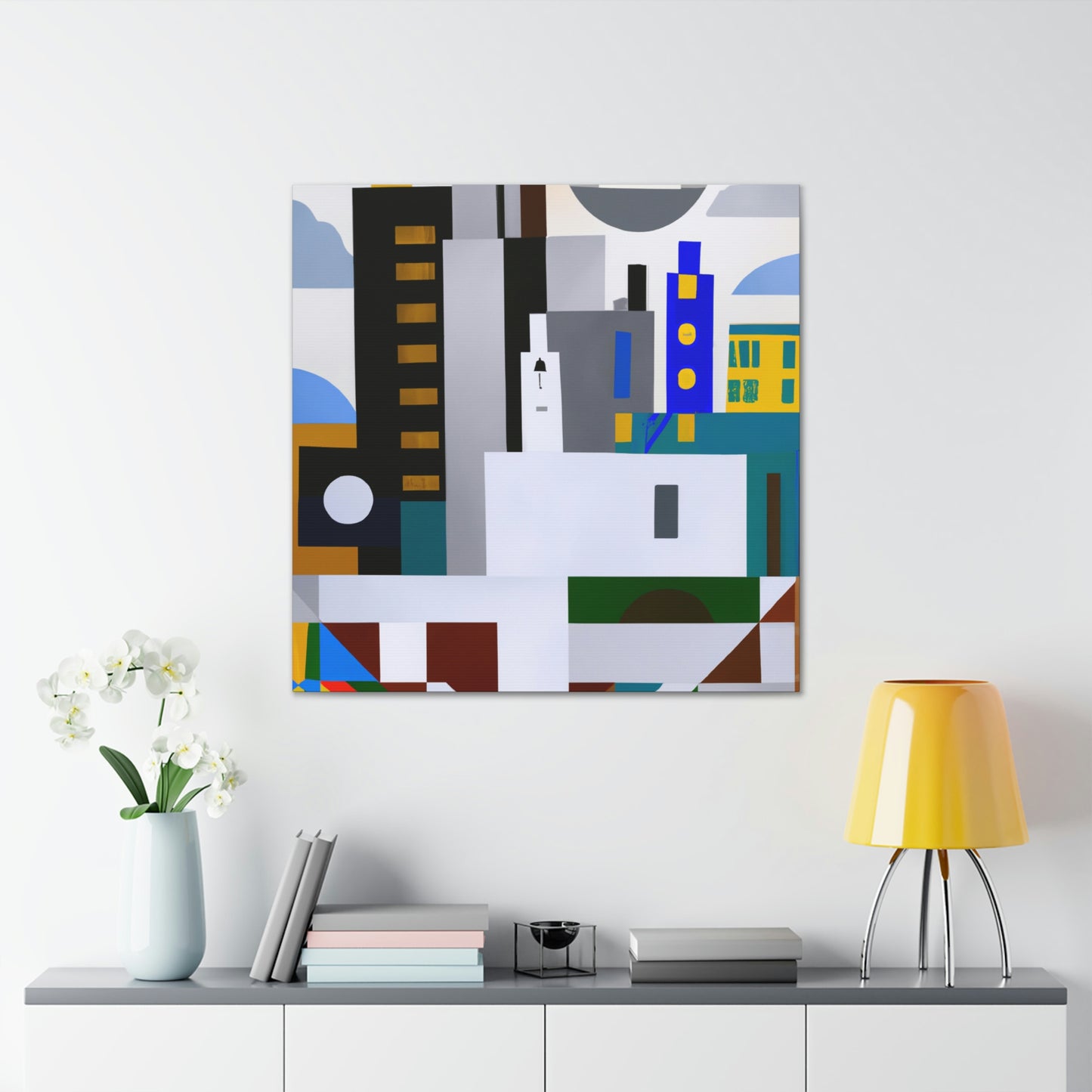 "Modernist Embrace Harmony" - Canvas