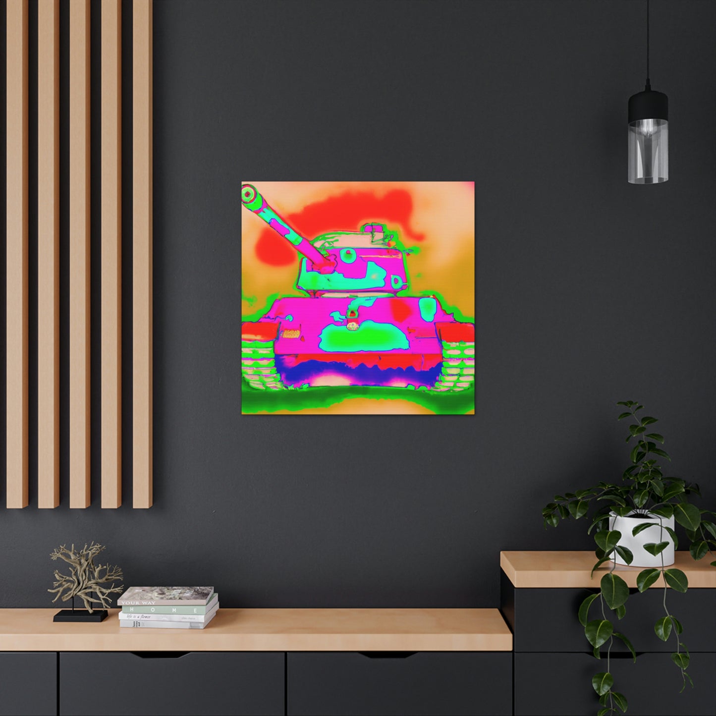 Tank Pop Explosion - Canvas