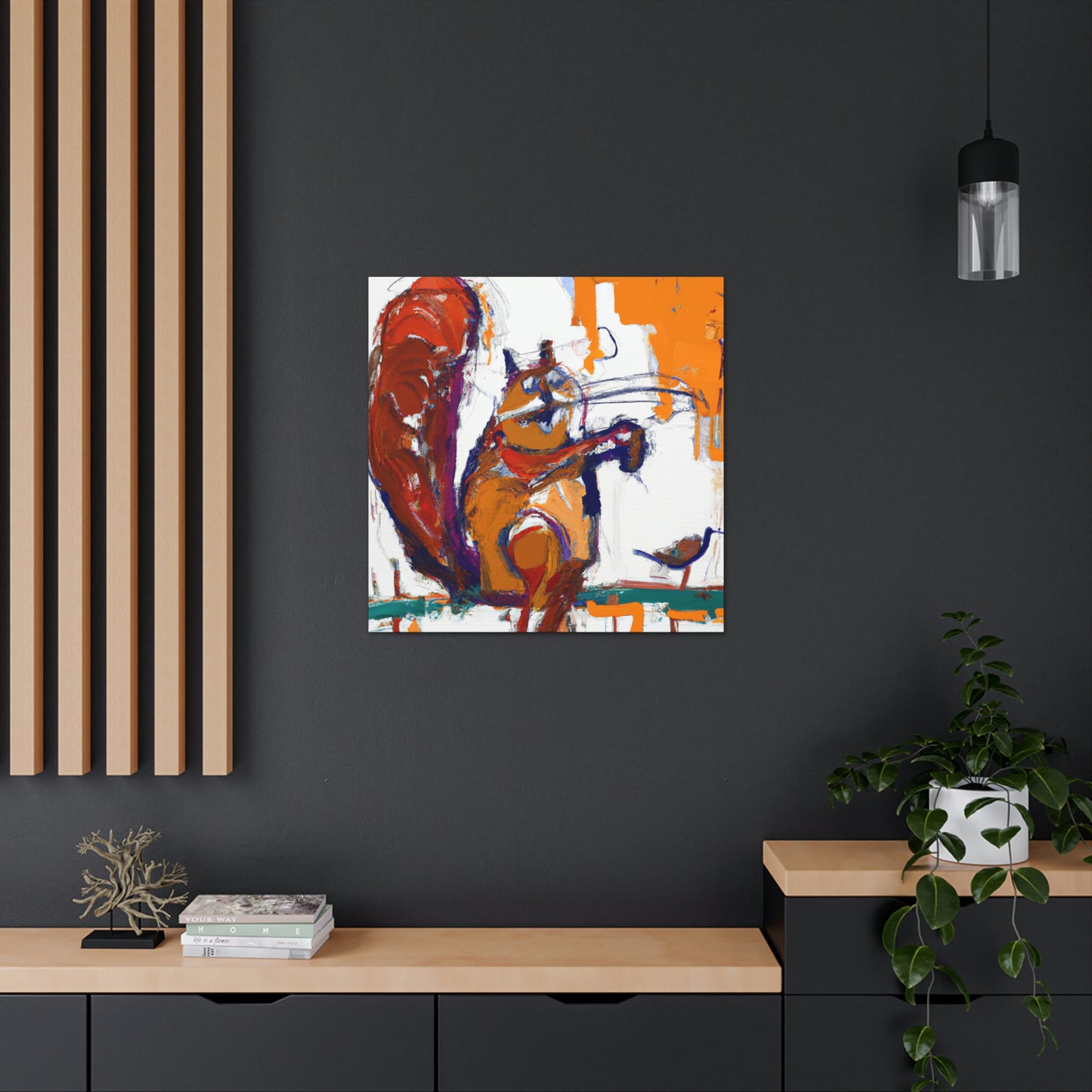 Squirrel Among Expressionism - Canvas