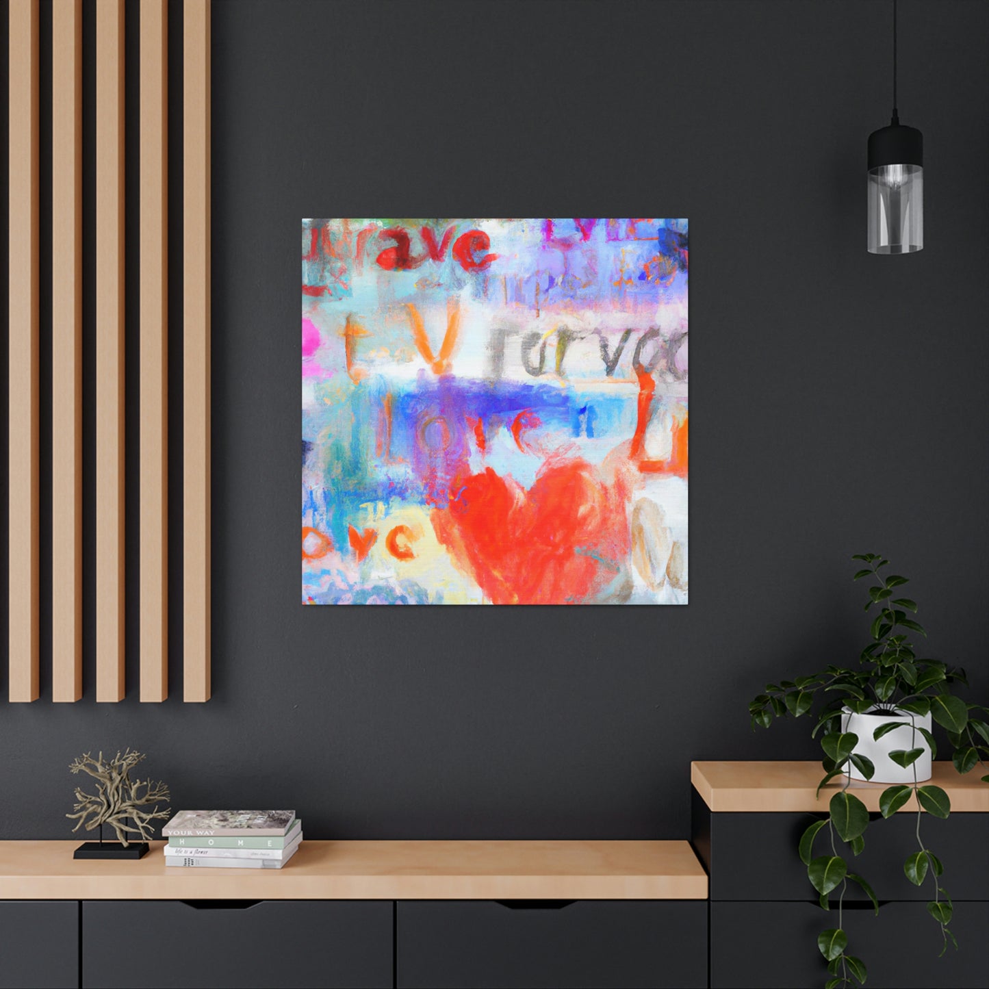 Love Letters in Hues - Canvas