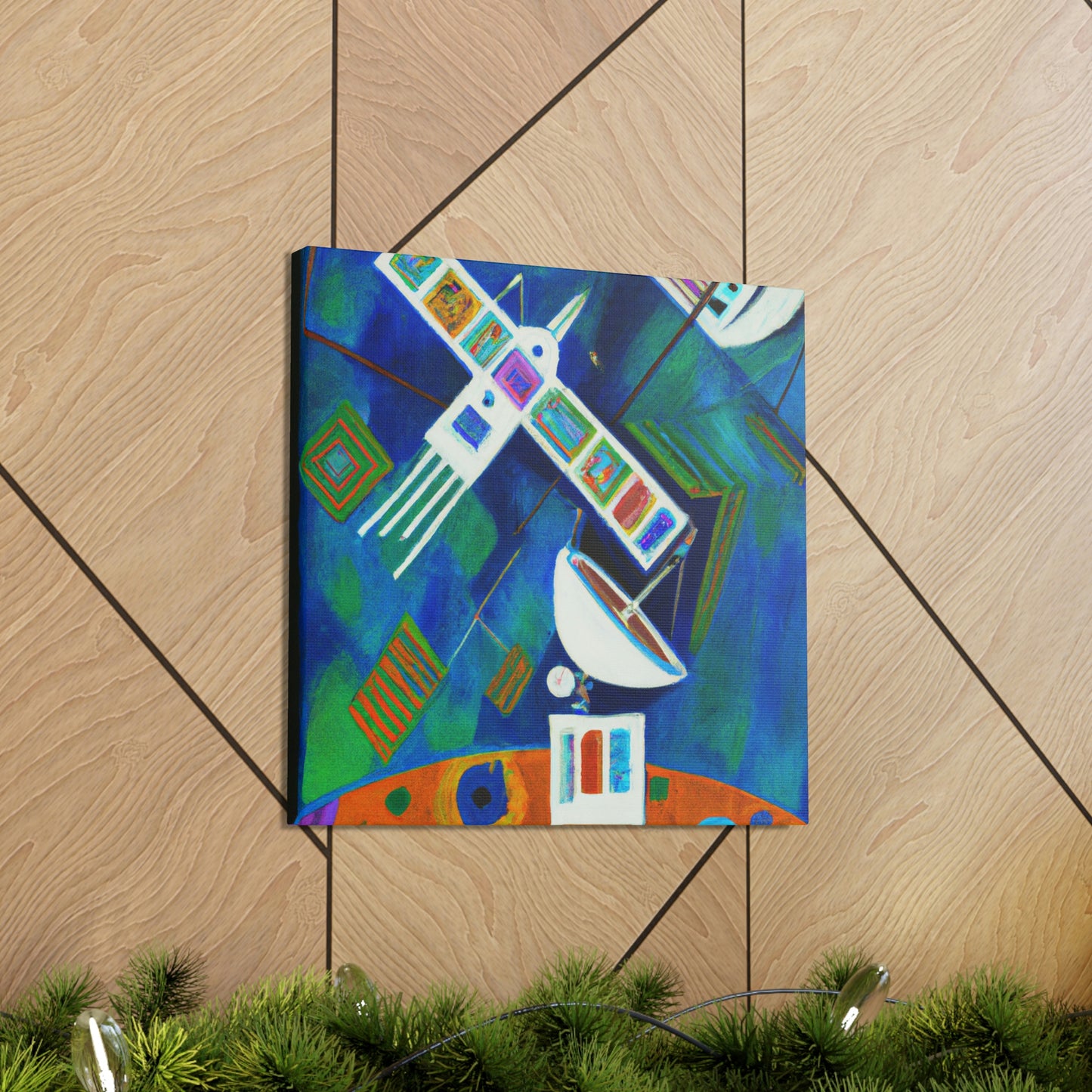 "Satellites in Motion" - Canvas