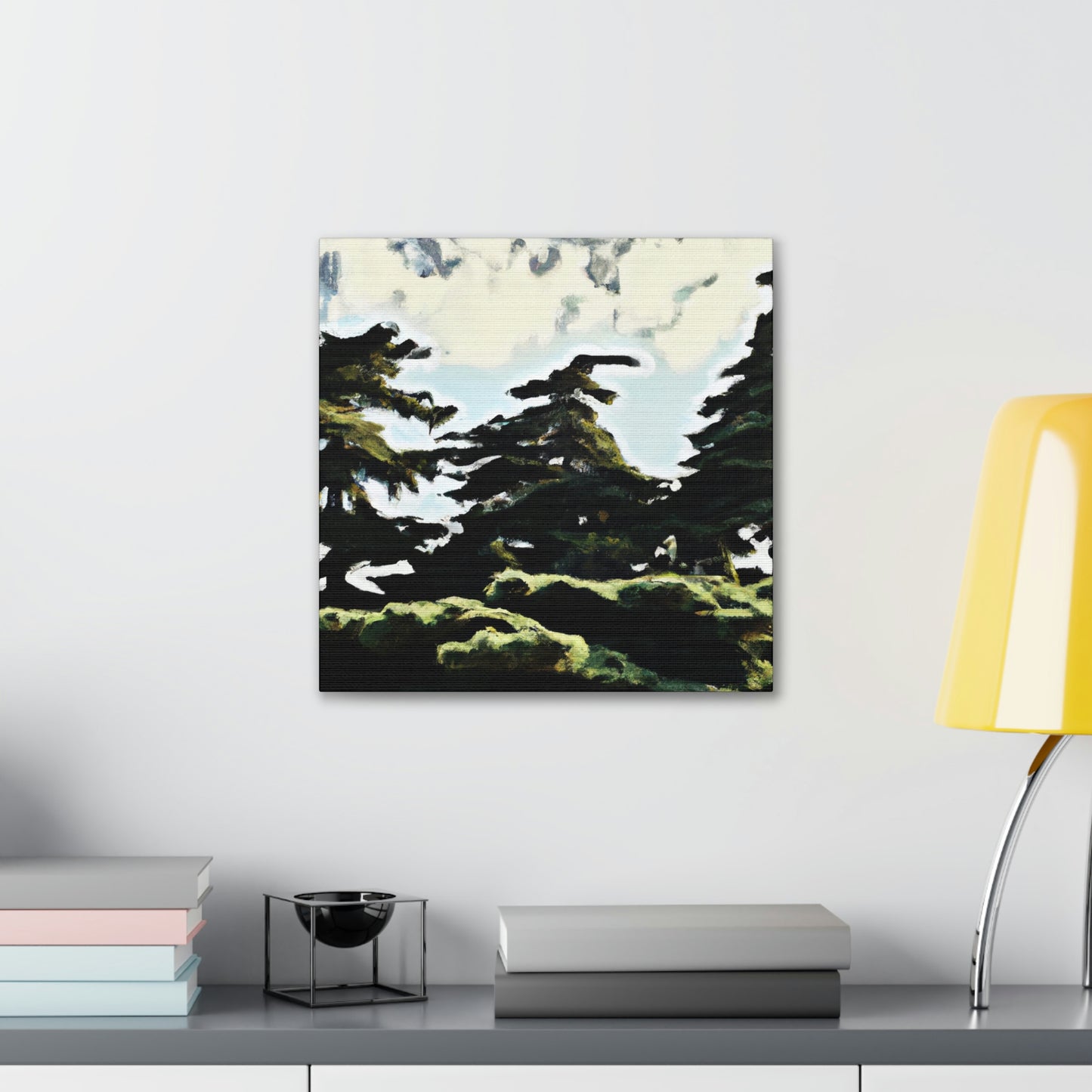 Cedar in the Moonlight - Canvas