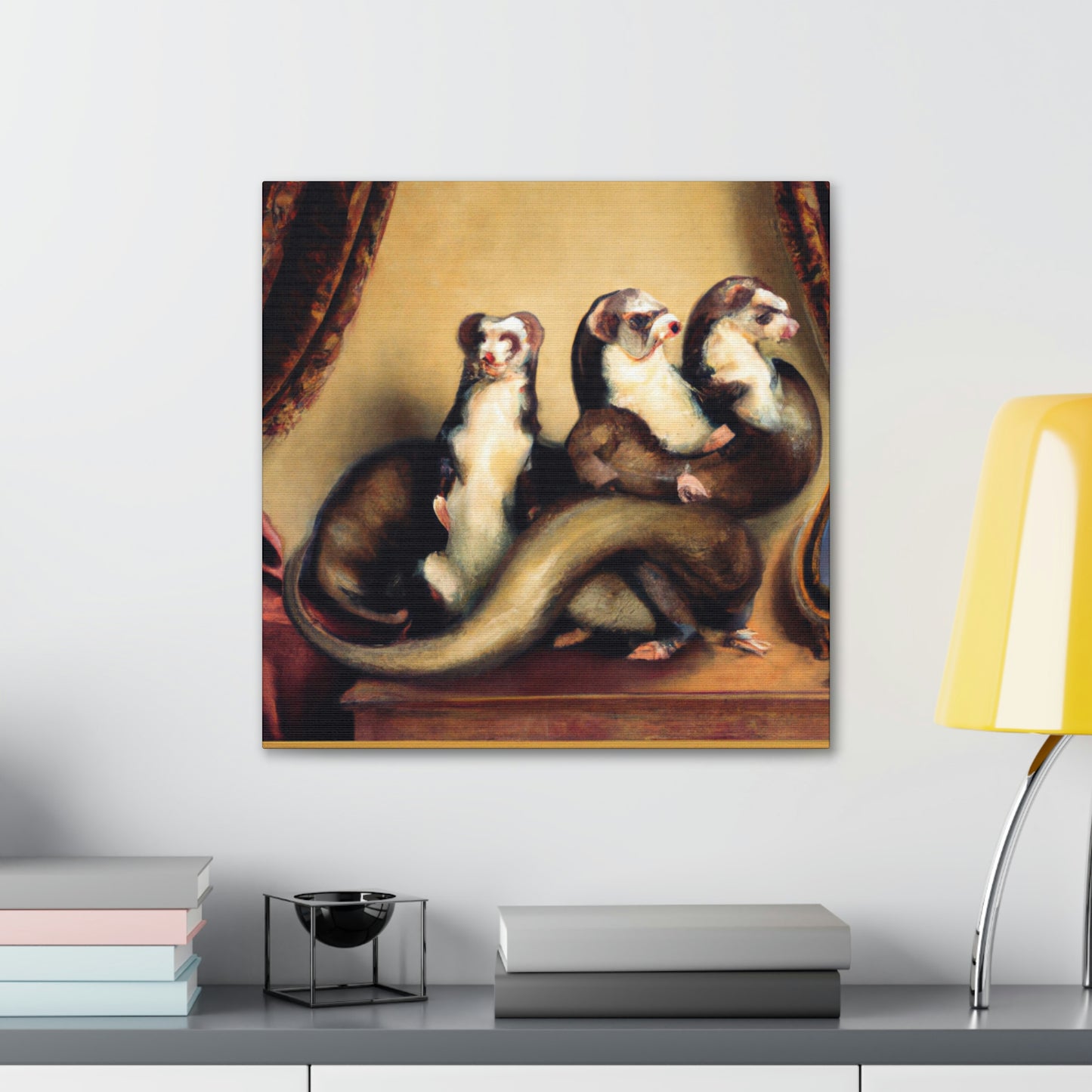 Ferrets in Baroque - Canvas