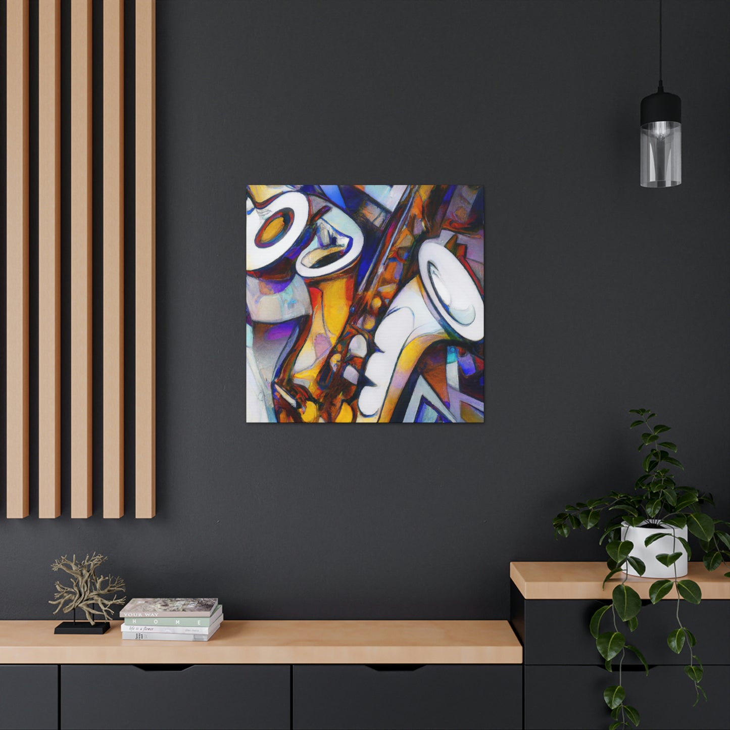 Saxophone Jazz Symphony - Canvas