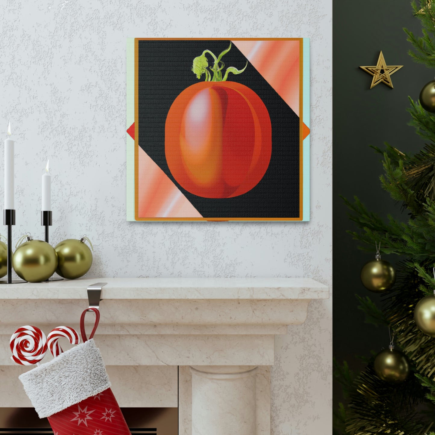 "Tomato Stardust Bouquet" - Canvas