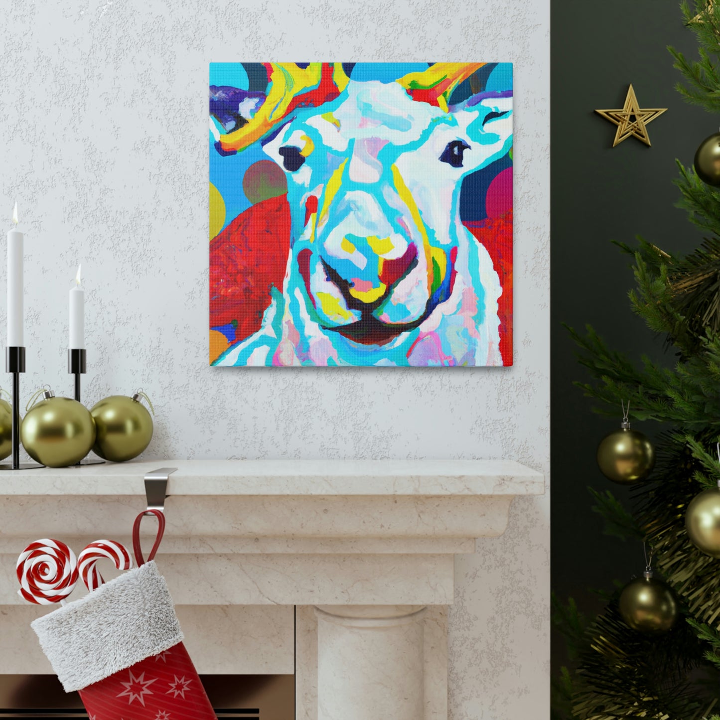 "Reindeer Pop Artistry" - Canvas