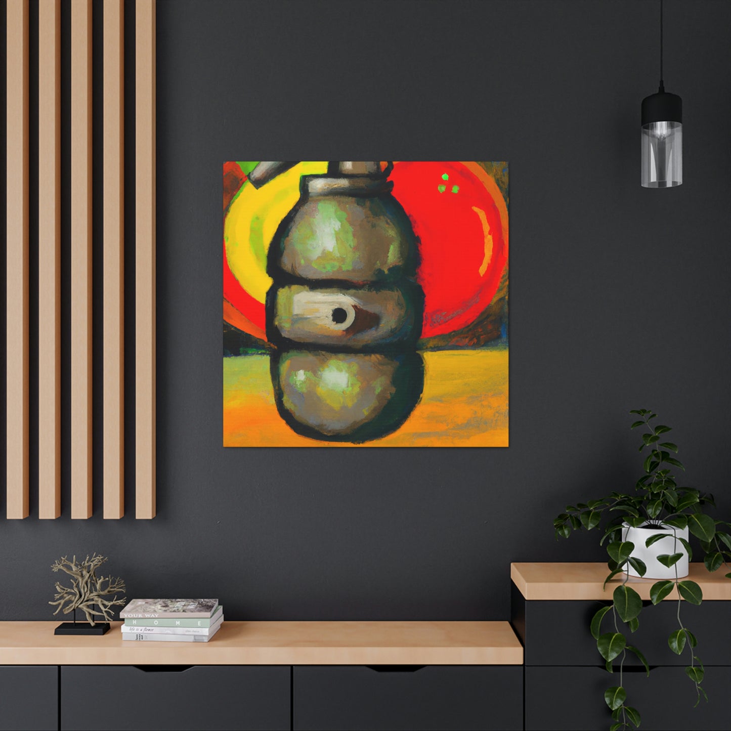 "Explosive Colorful Bomb" - Canvas