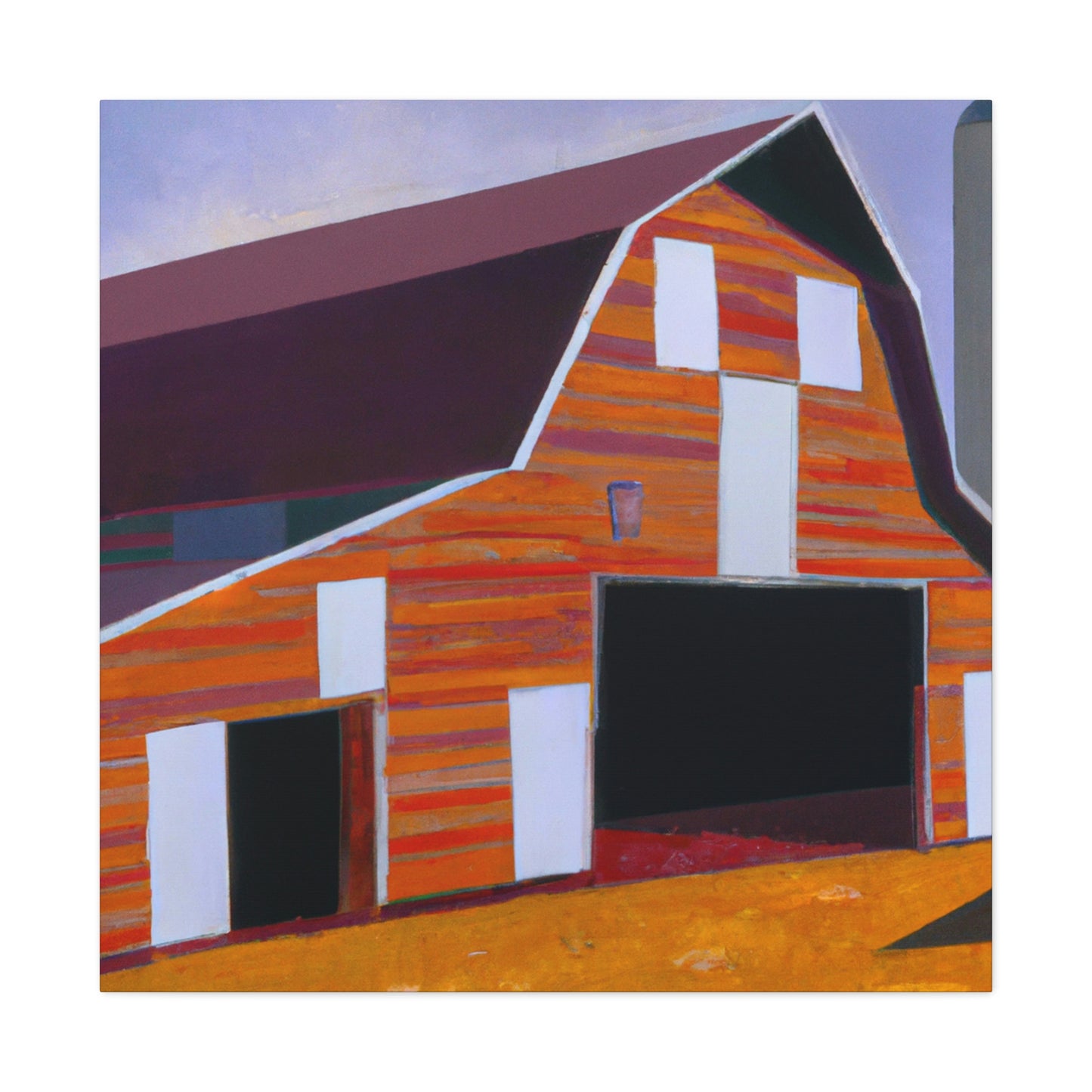 "Deco Barn Sunrise" - Canvas