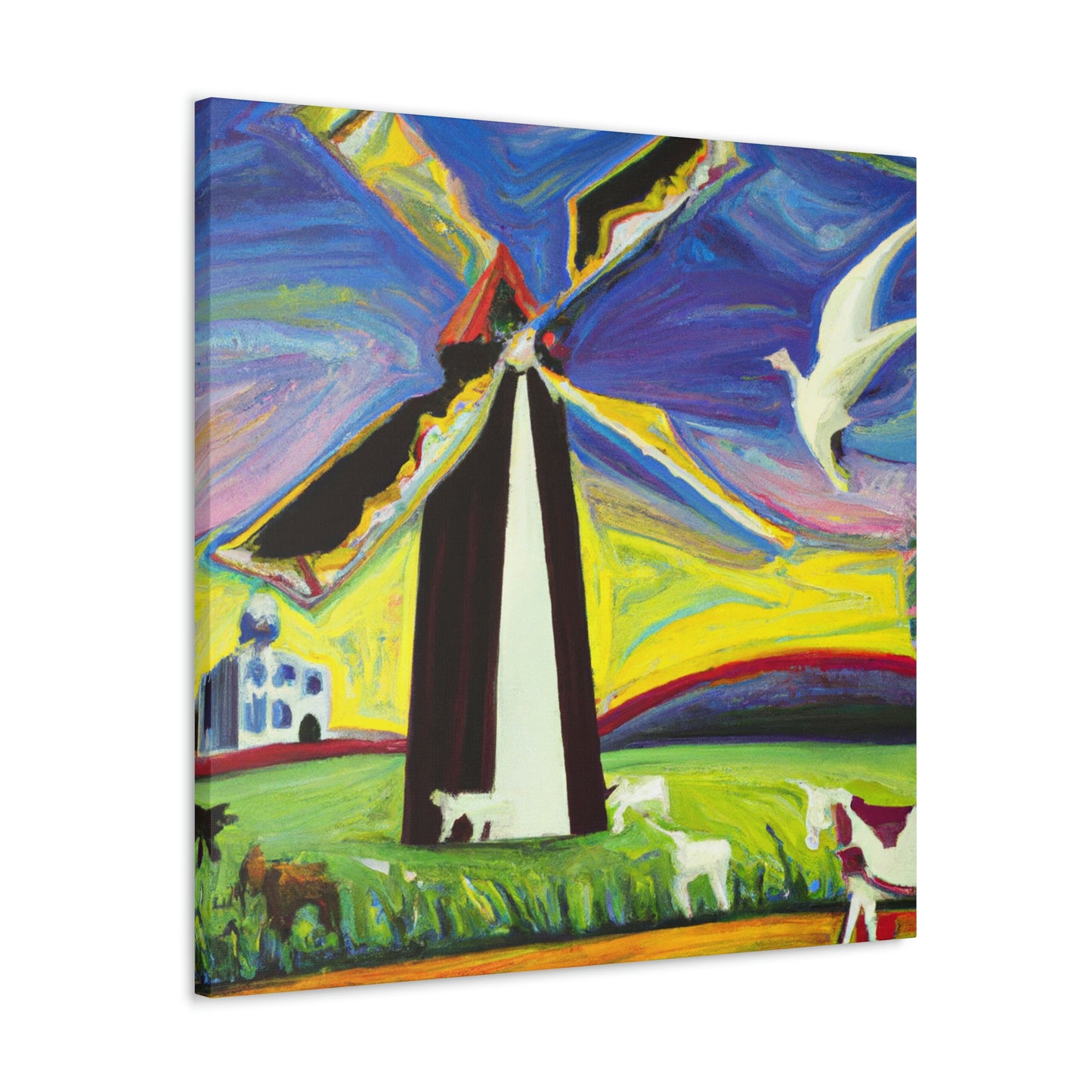 "Windmill in Dreamland" - Canvas