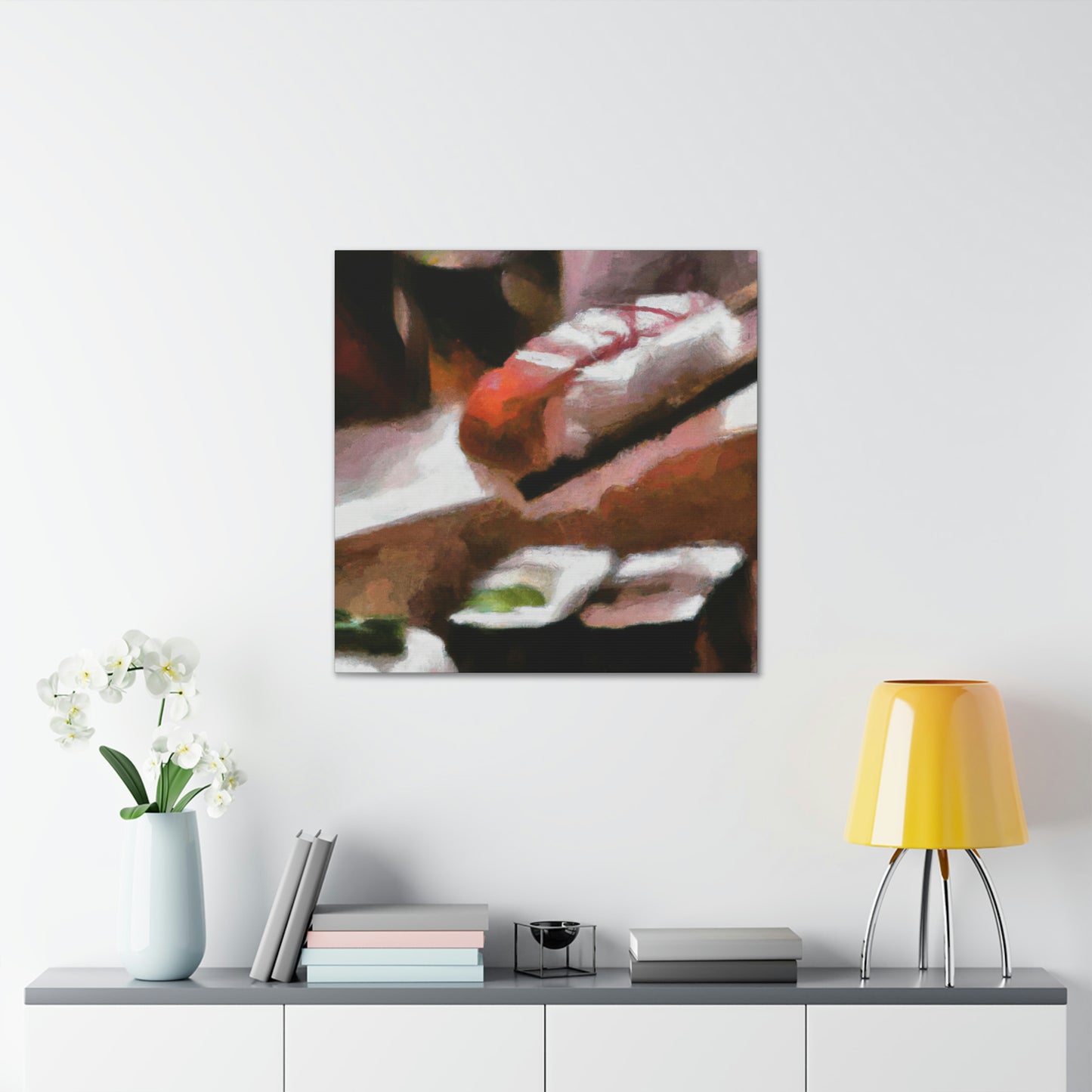 Sushi's Digital Brilliance - Canvas