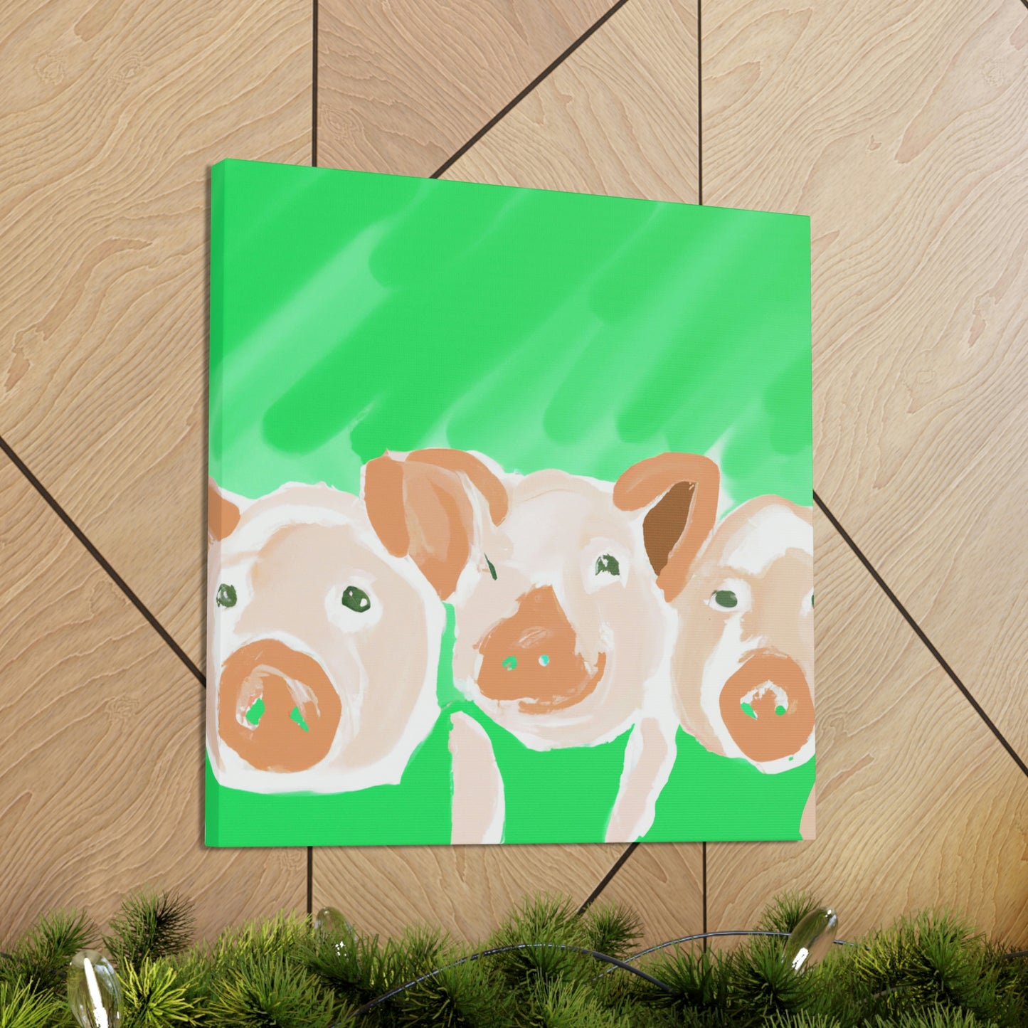 Pigs in Monochrome - Canvas