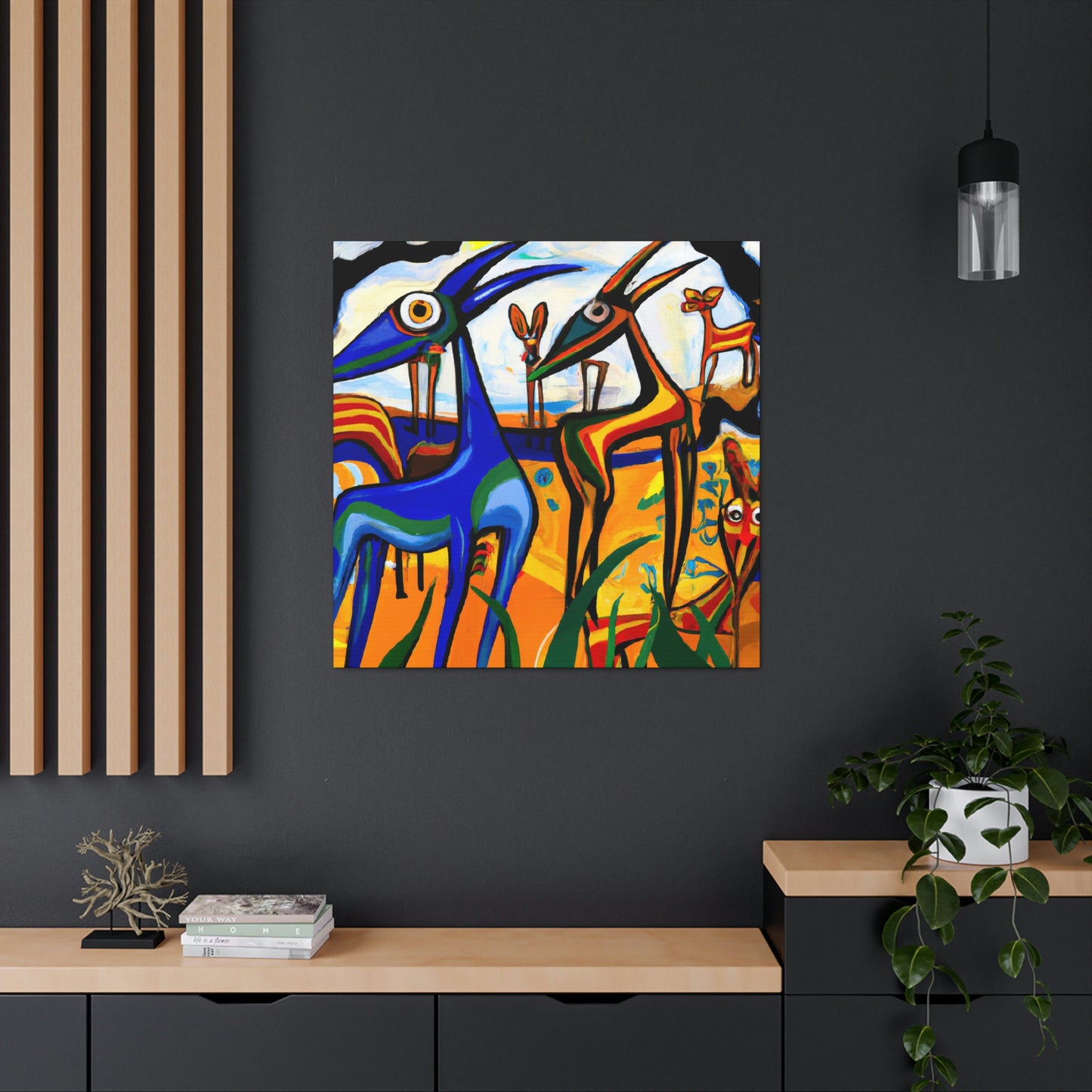 Gazelle in Golden Noon - Canvas