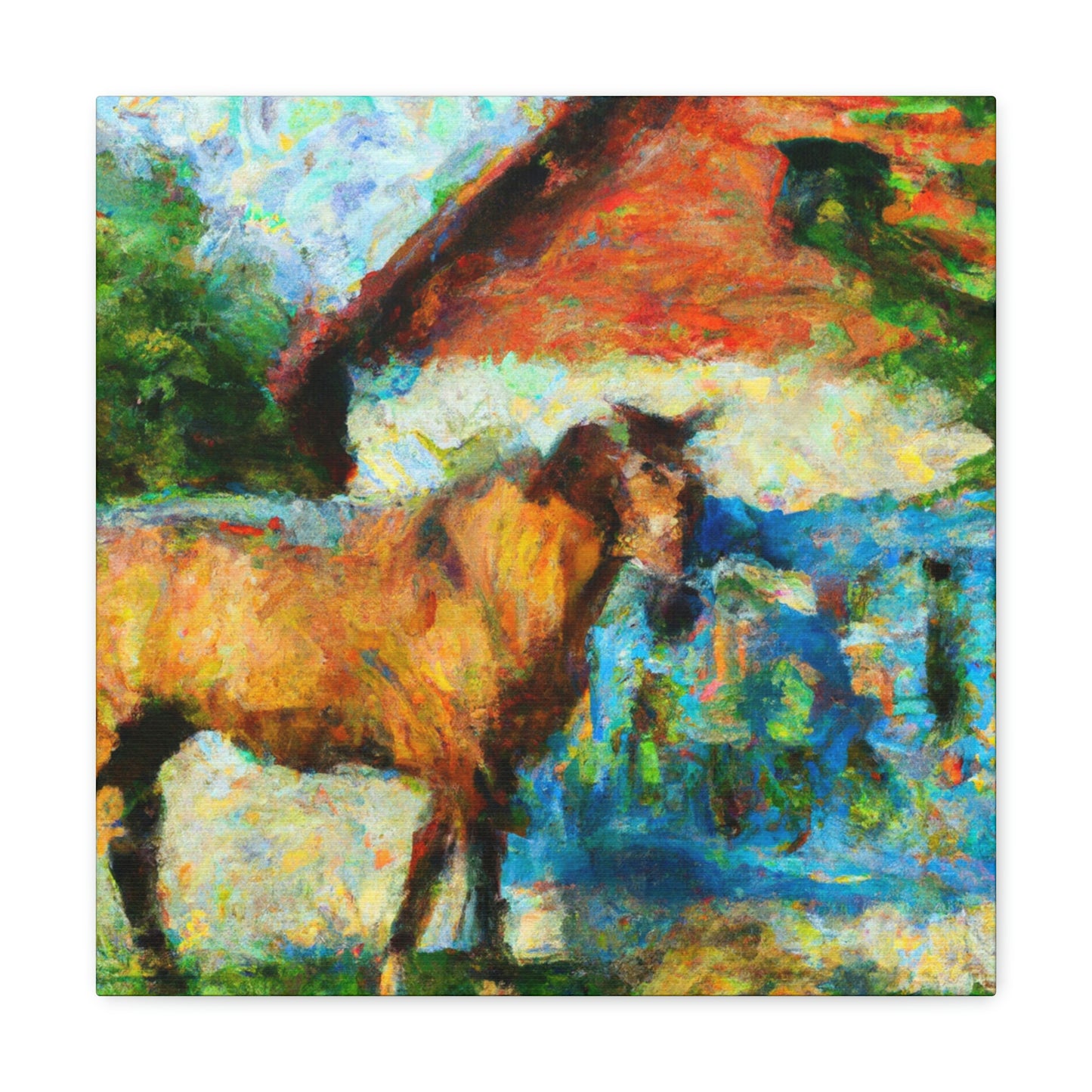 "Horse in Motion Impression" - Canvas