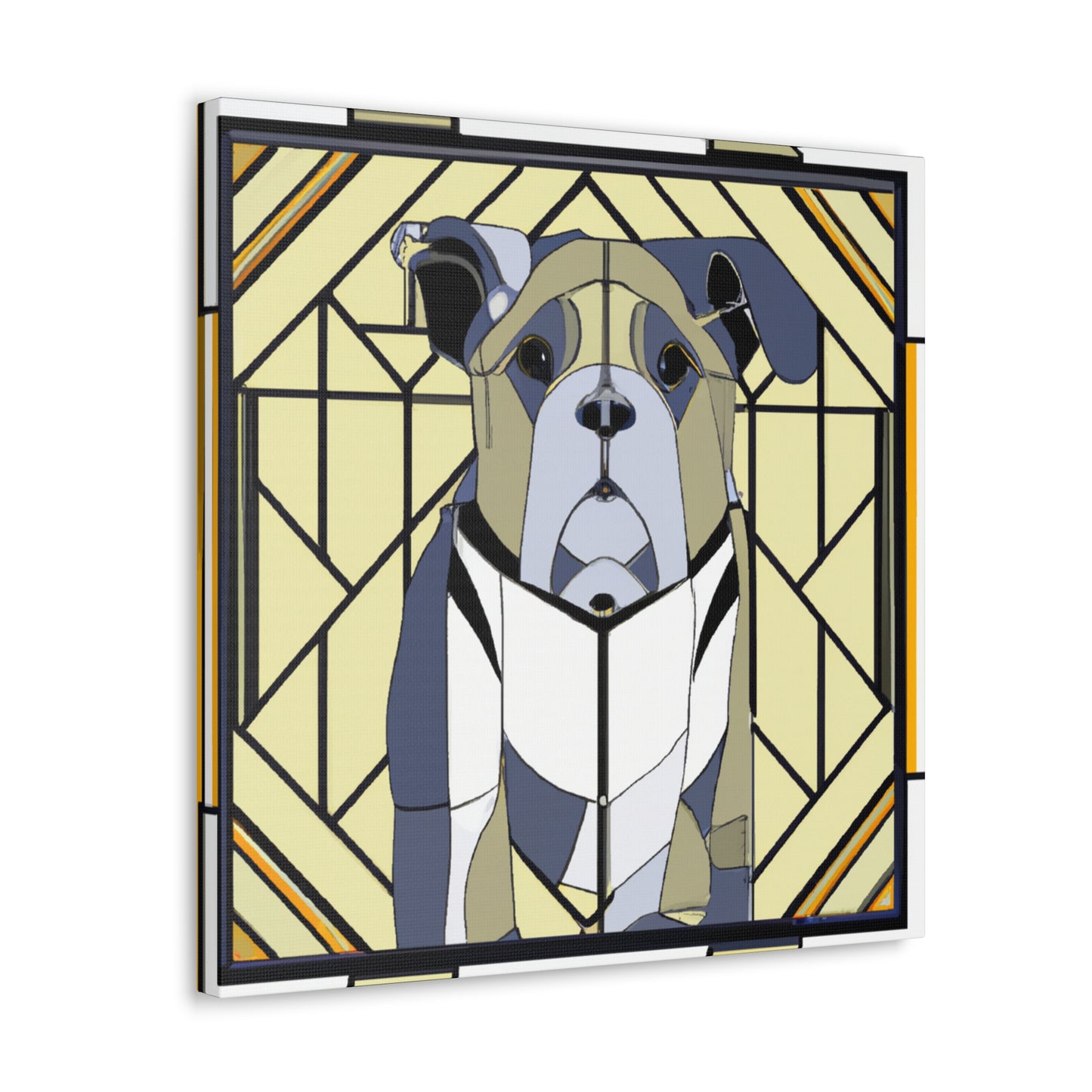 "Bulldog's Regal Roar" - Canvas