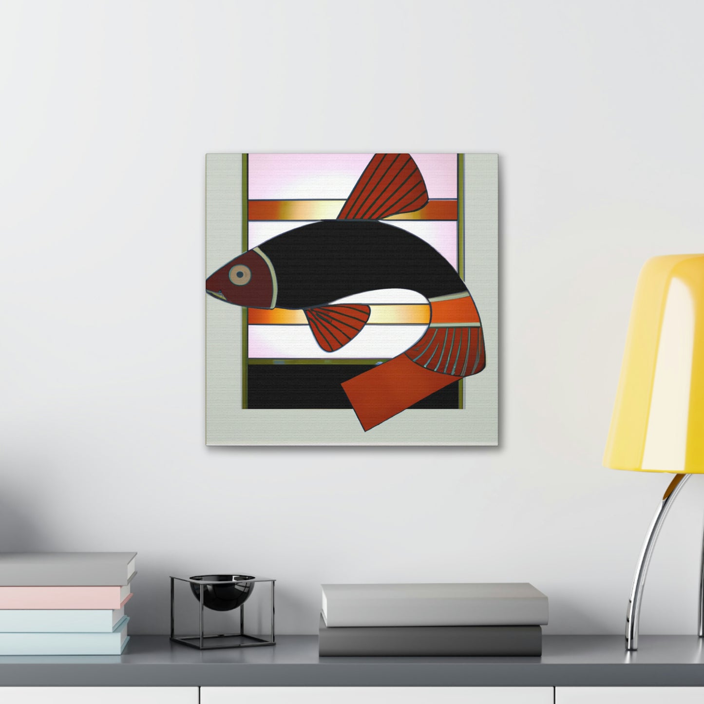 Dazzling Deco Killifish - Canvas