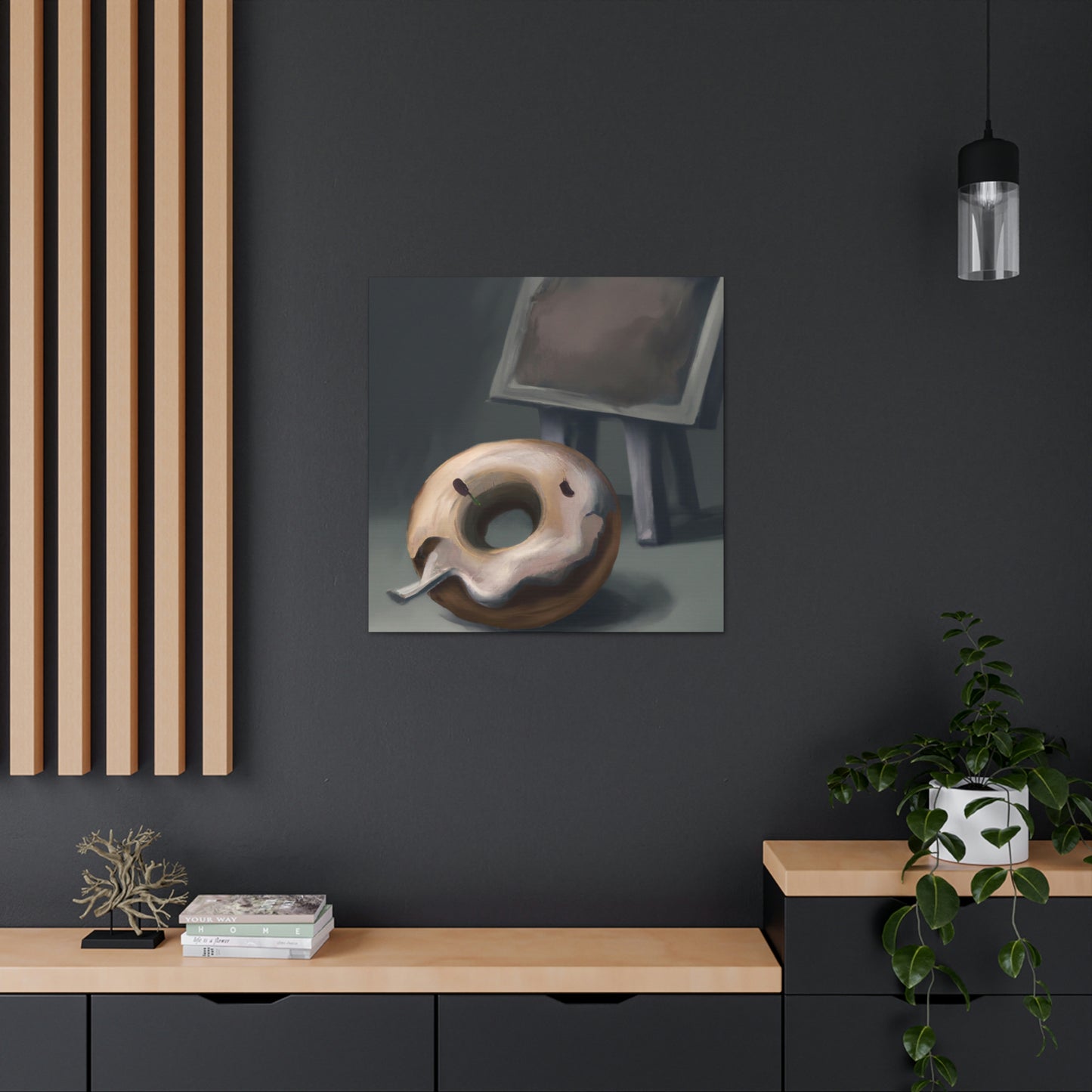 "Doughnut Dreamscape Painting" - Canvas