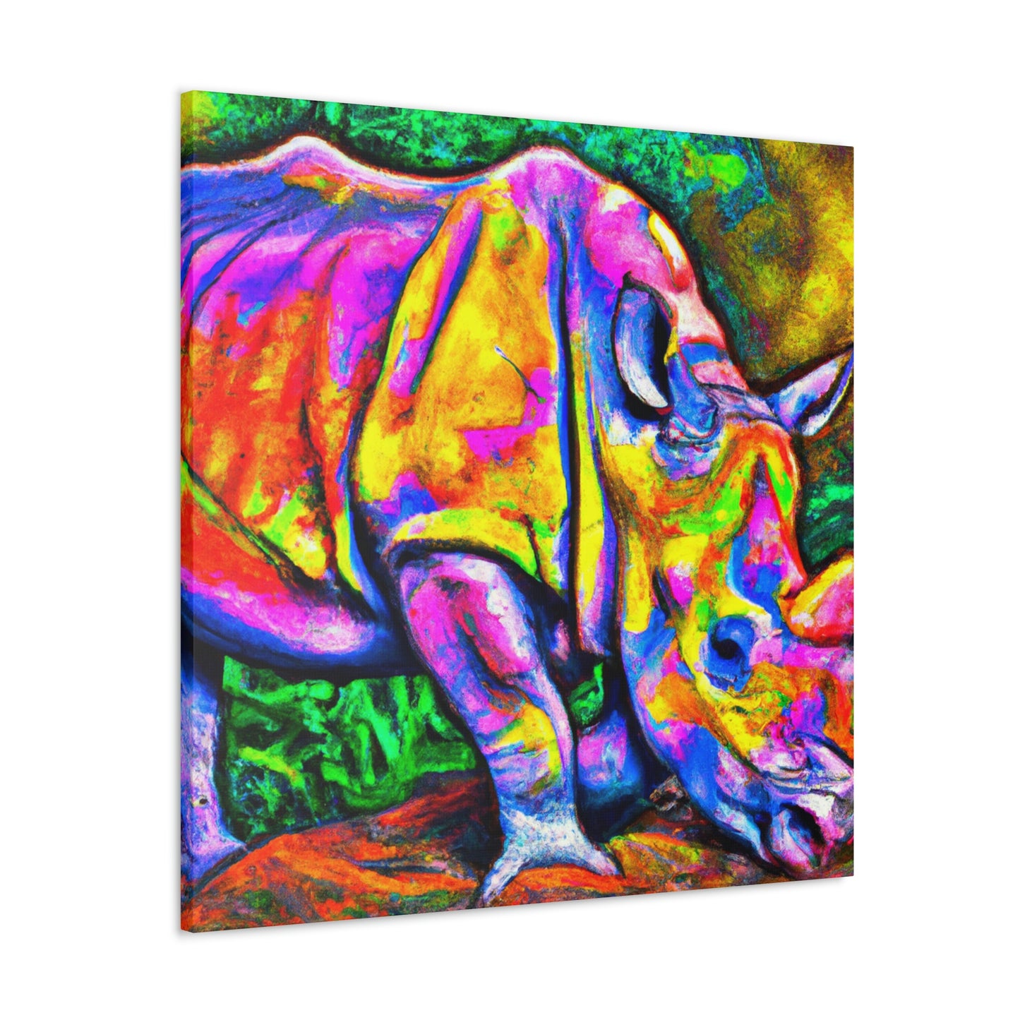 Rhinoceros in Deco - Canvas