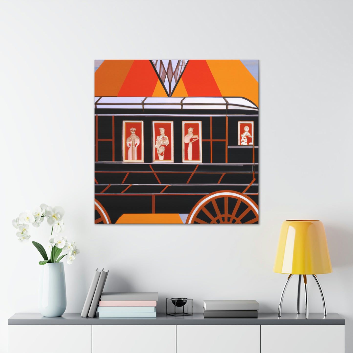 "Wheeling Art Deco Dream" - Canvas