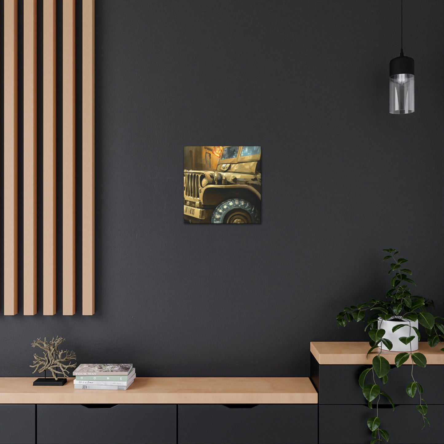 "Jeep in Morning Light" - Canvas