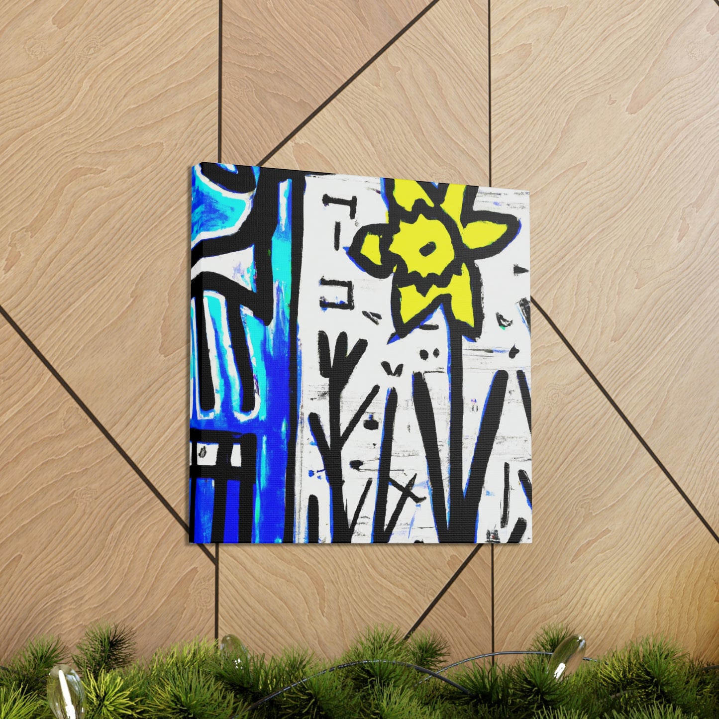 "Daffodils in Abstraction" - Canvas