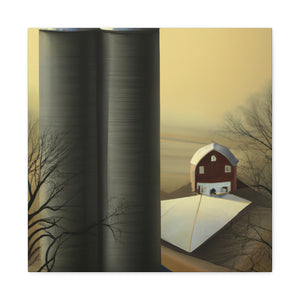 Silos in Surrealism - Canvas