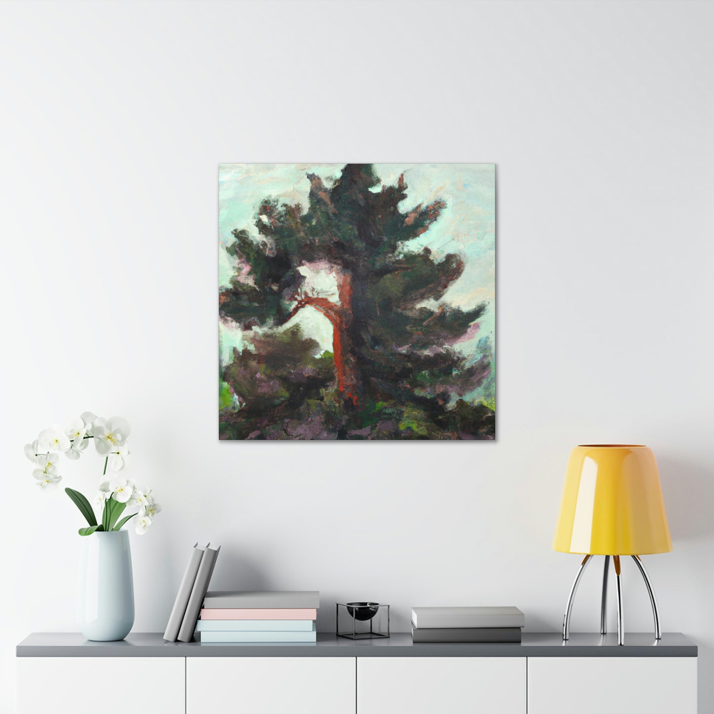 Cedar Tree Expressionism - Canvas