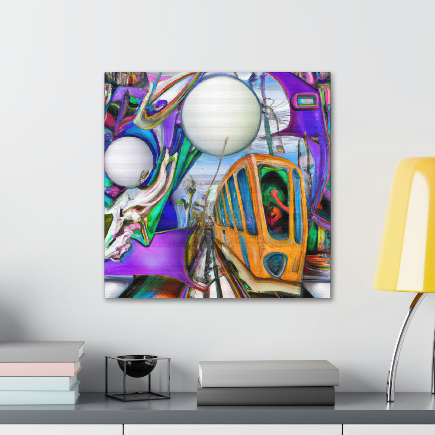 "Tram of Surreal Dream" - Canvas