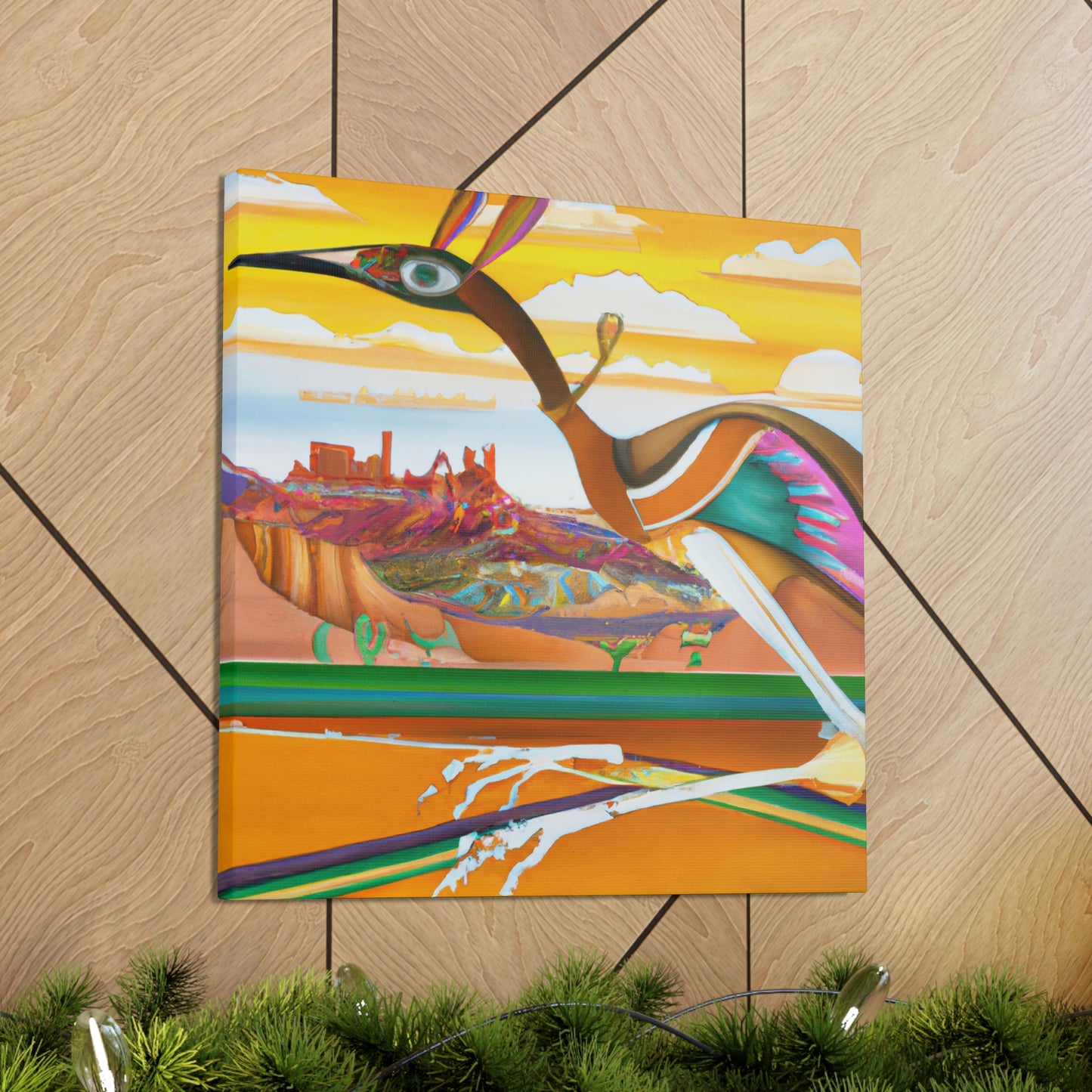 Roadrunner Art Deco - Canvas