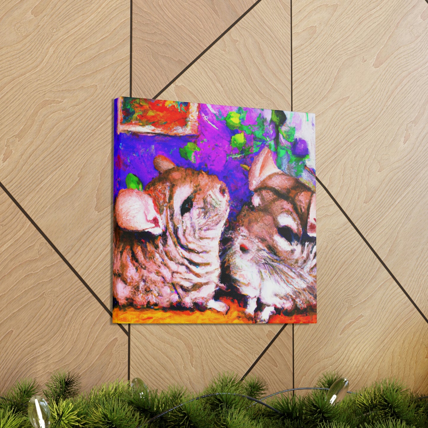 Chinchillas in Impressionism - Canvas